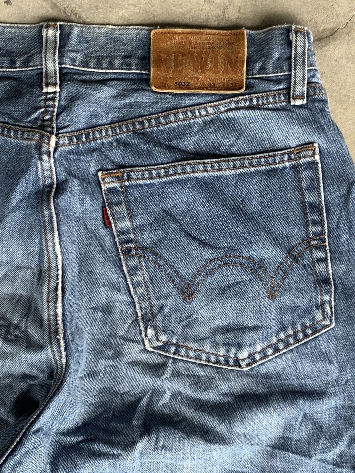 Edwin Edwin 503Z dirty denim. Size US 32 / EU 48 - 4 Thumbnail