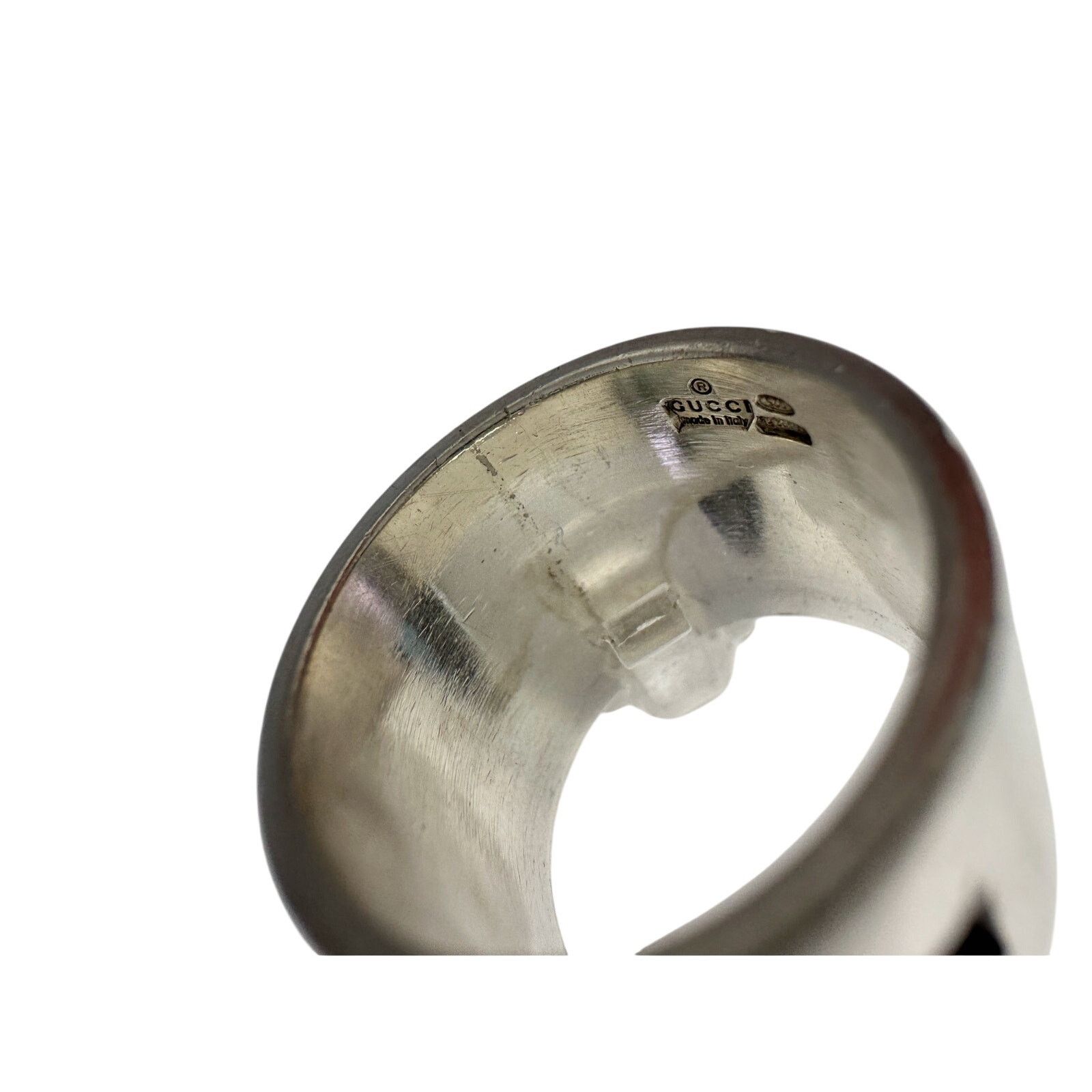 Gucci Gucci Geometric G Wide Sterling Silver Ring - size 7 Size ONE SIZE - 10 Thumbnail