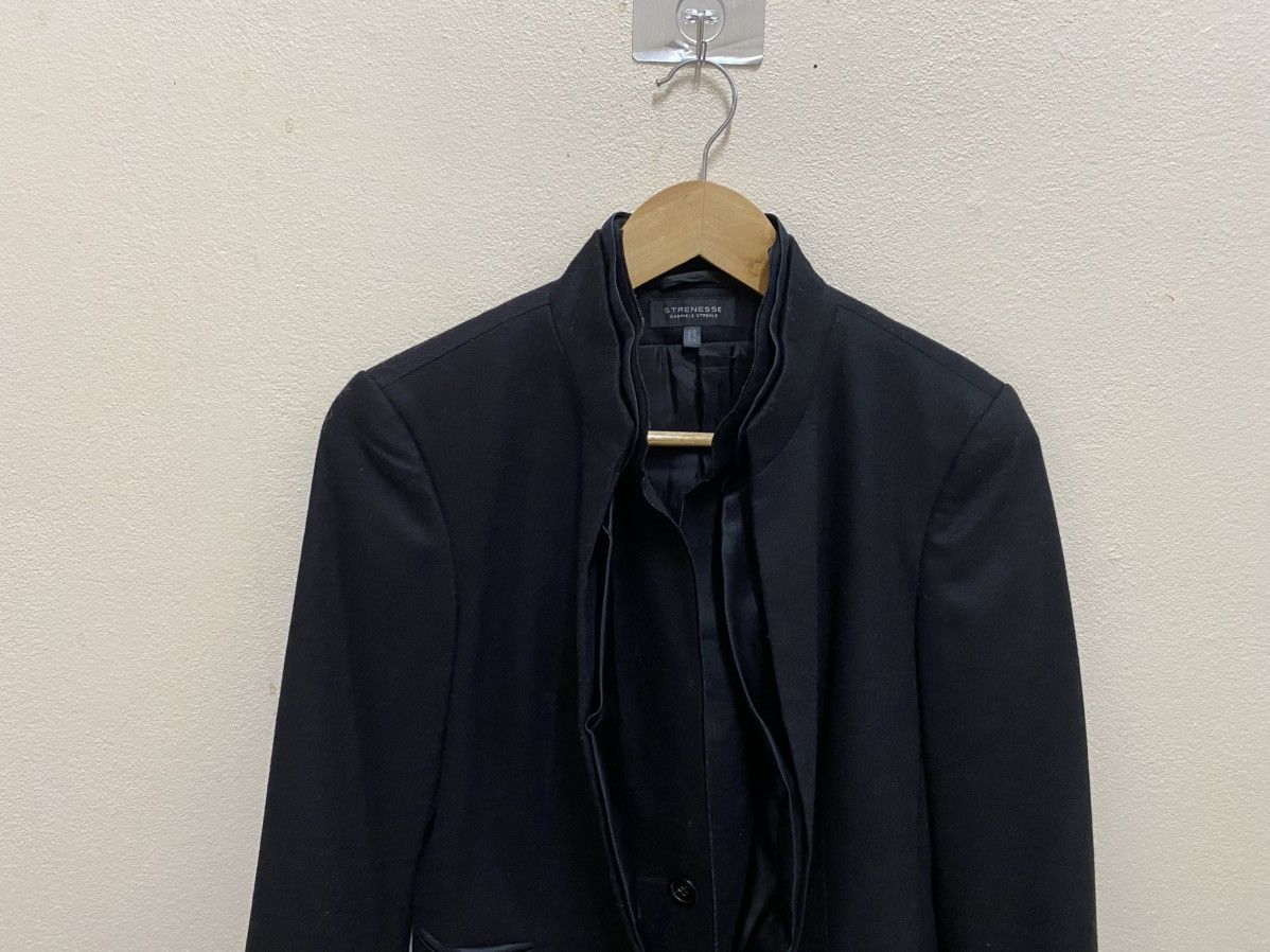 STRENESSE Strenesse Gabriele Strehle Tailored Black Wool Blazer Jacket Size M / US 6-8 / IT 42-44 - 6 Thumbnail