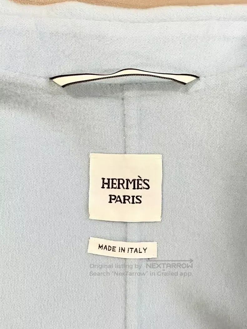 Hermes Hermes Lake Blue Zipper Cashmere Jacket, Loose Fit Size XXS / US 00 / IT 34 - 3 Thumbnail