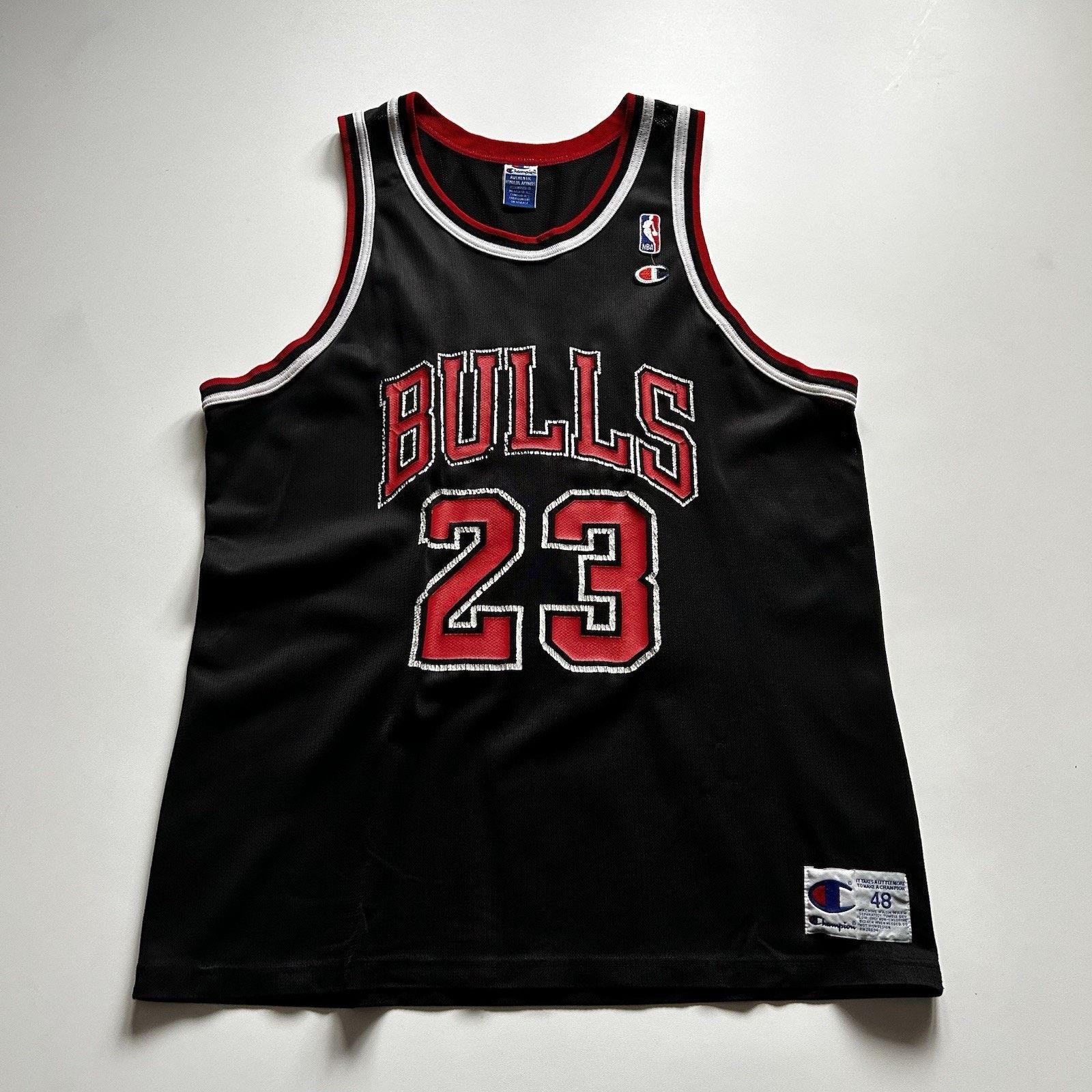 Champion × NBA Vintage 90s Champion Chicago Bulls Jordan Jersey Size 48 Size US XL / EU 56 / 4 - 1 Thumbnail