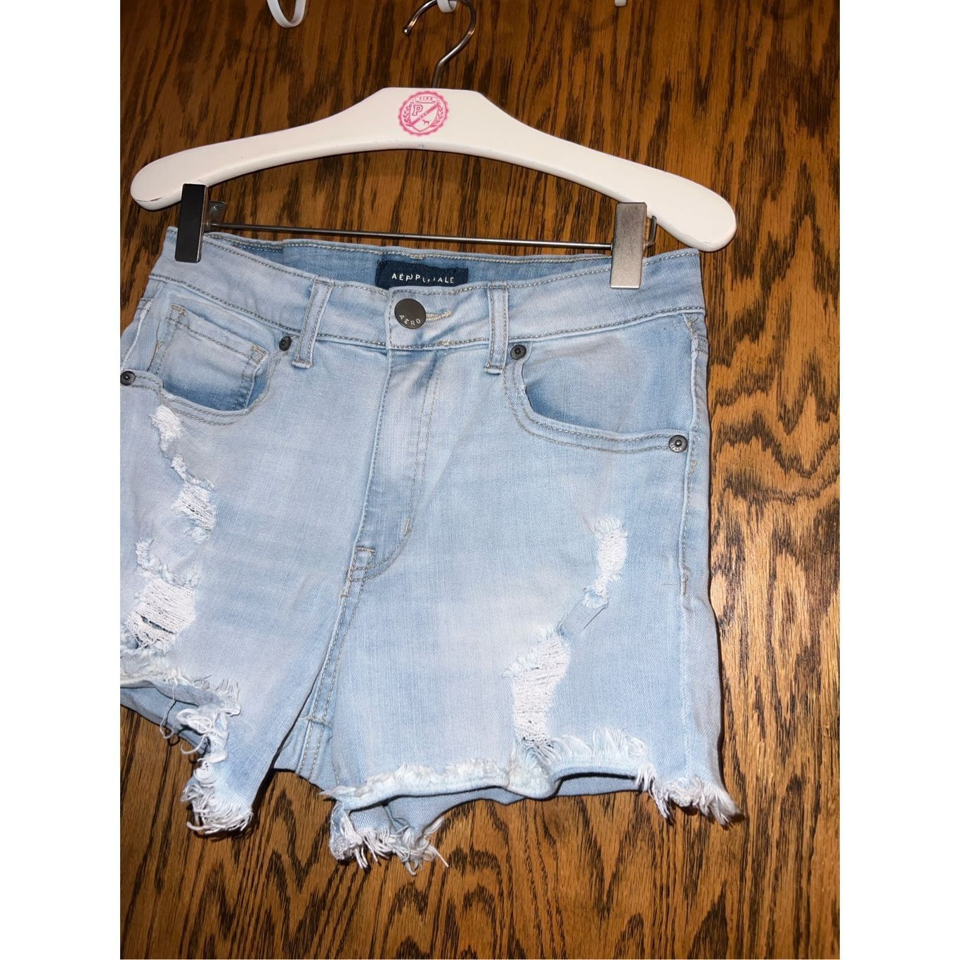 Aeropostale Aeropostale Blue Jean Shorts Flex Effects Super High Rise MI Size 28" / US 6 / IT 42 - 2 Thumbnail