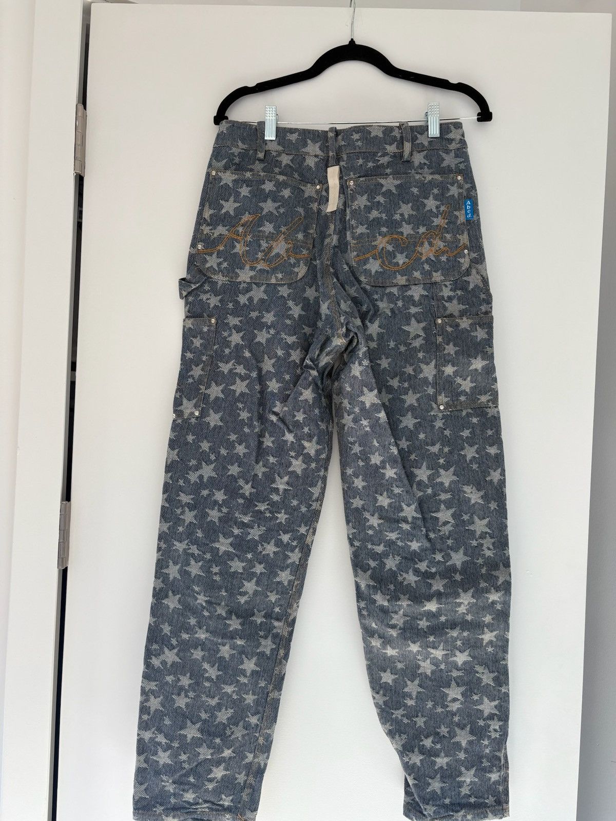 Advisory Board Crystals Abcd. Crystal Rivet double knee denim Size US 30 / EU 46 - 2 Thumbnail
