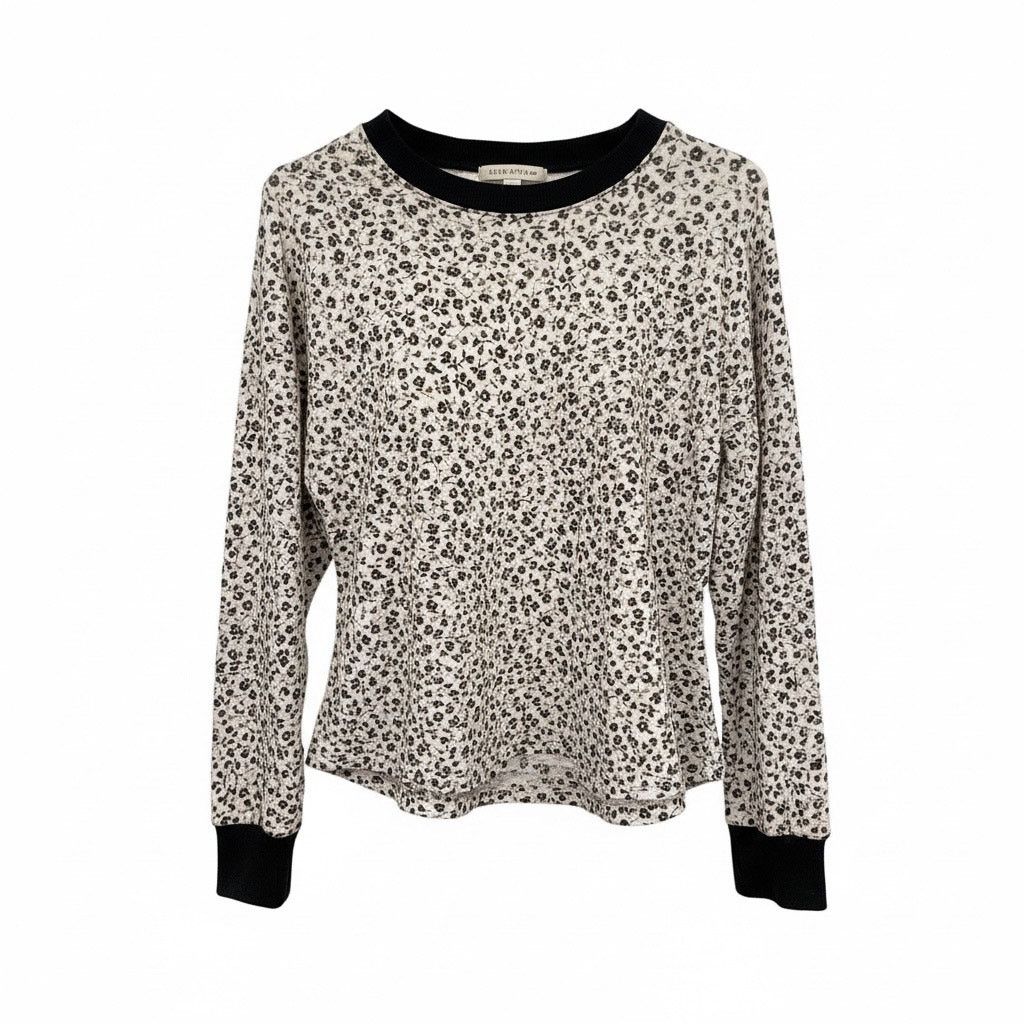 Lou & Grey Lou & Grey Women’s XS Cream Floral Sweatshirt Pullover Size XS / US 0-2 / IT 36-38 - 1 Thumbnail