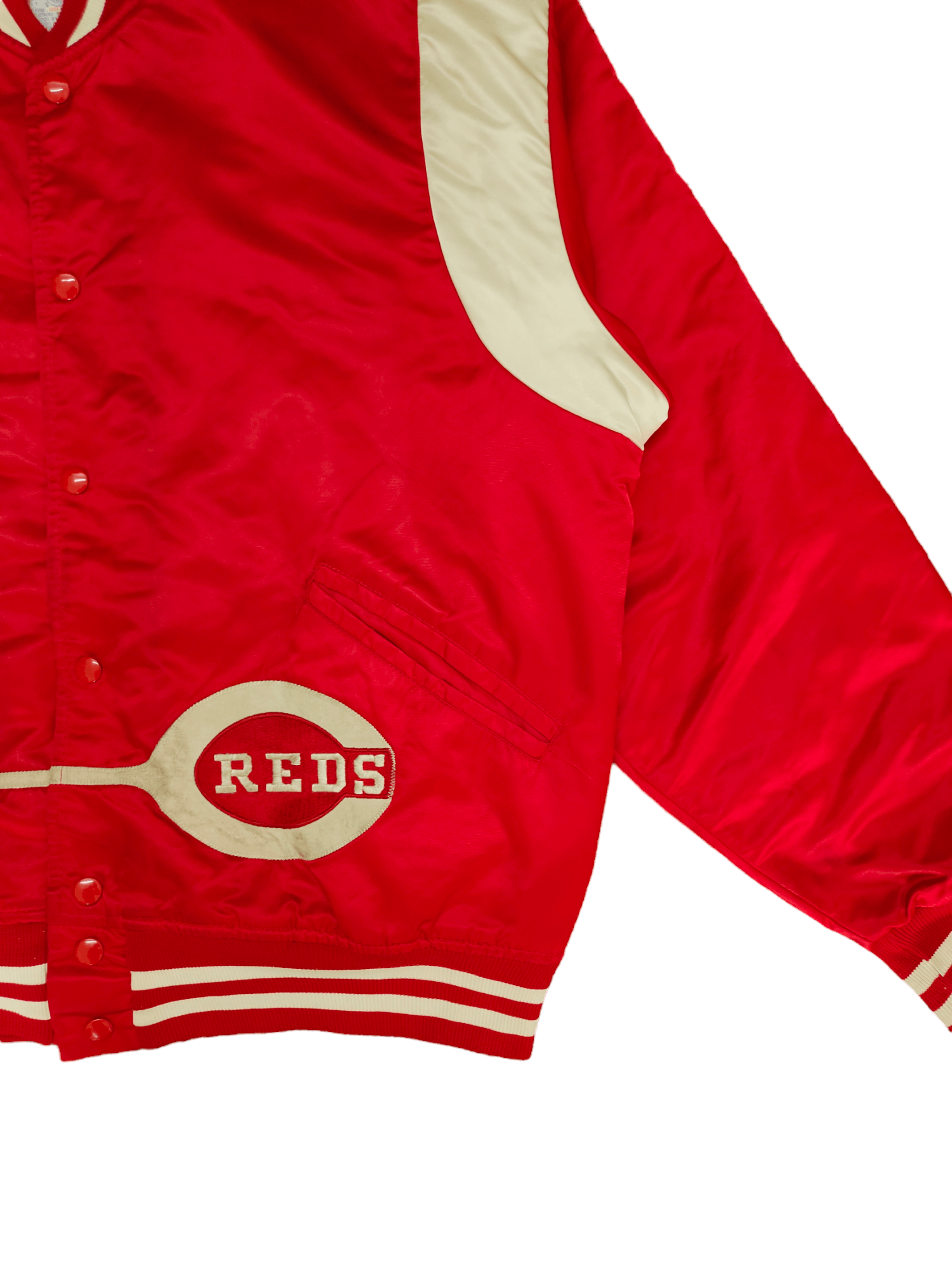 MLB 1980s Cincinnati Reds Baseball Team Mlb Nylon Satin Jacket Size US L / EU 52-54 / 3 - 8 Thumbnail