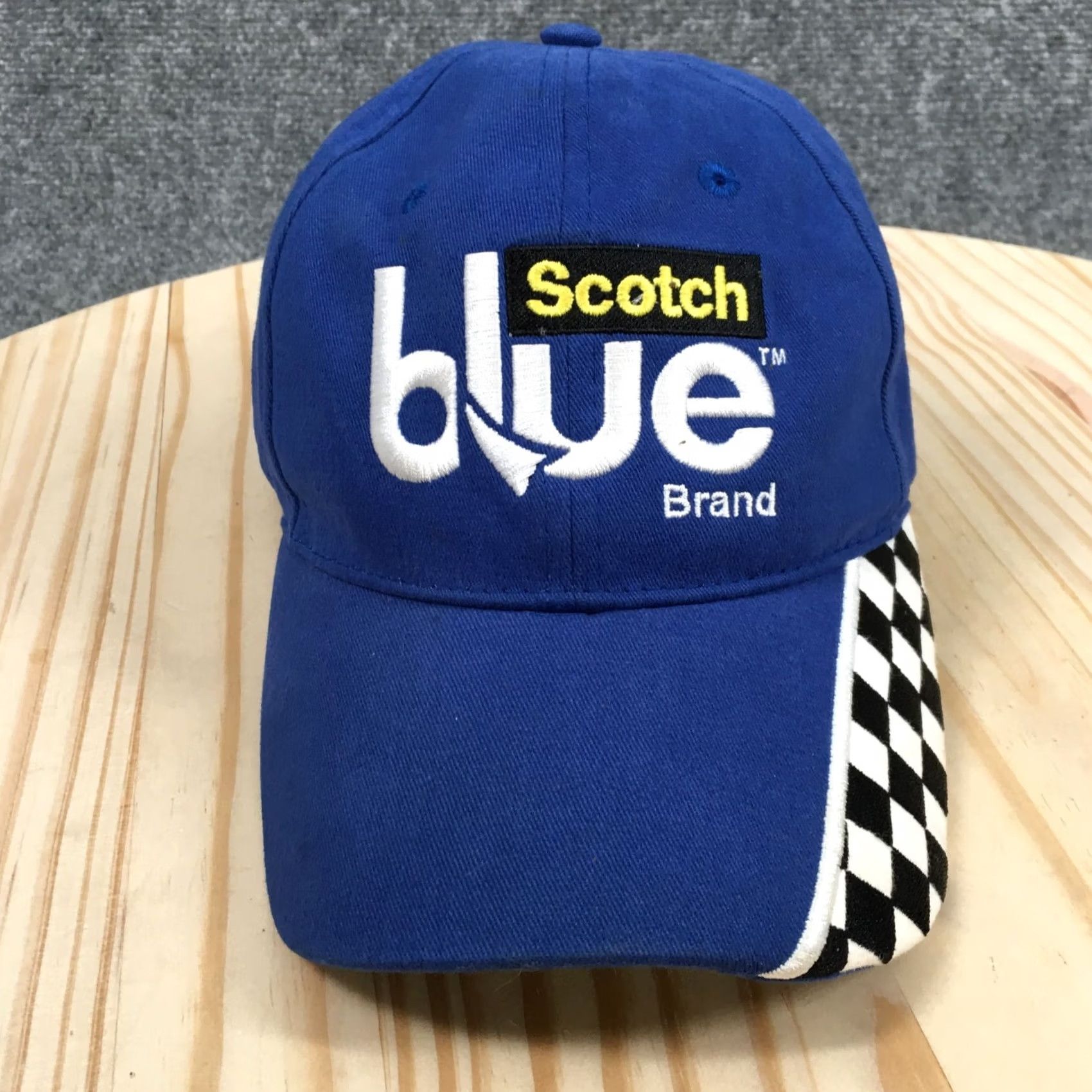 J Brand Scotch Blue Brand Baseball Cap Unisex Blue OS Adjustable Curved Brim Embroidered Size ONE SIZE - 2 Thumbnail