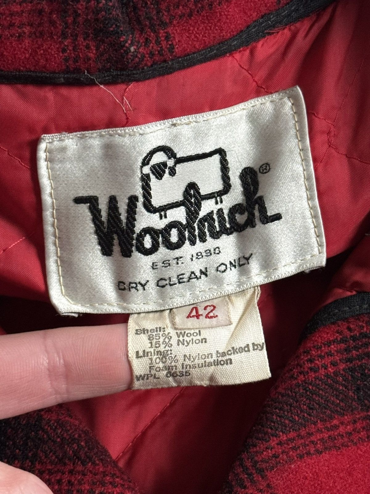 Woolrich Woolen Mills Woolrich 44size Plaid Buffalo Flannel Jacket Coat 80s 90s Size US XL / EU 56 / 4 - 5 Thumbnail