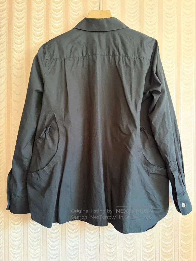Comme des Garcons Comme Des Garcons Black Ripped Shirt Long Sleeve Dark Deco Size XS / US 0-2 / IT 36-38 - 6 Thumbnail