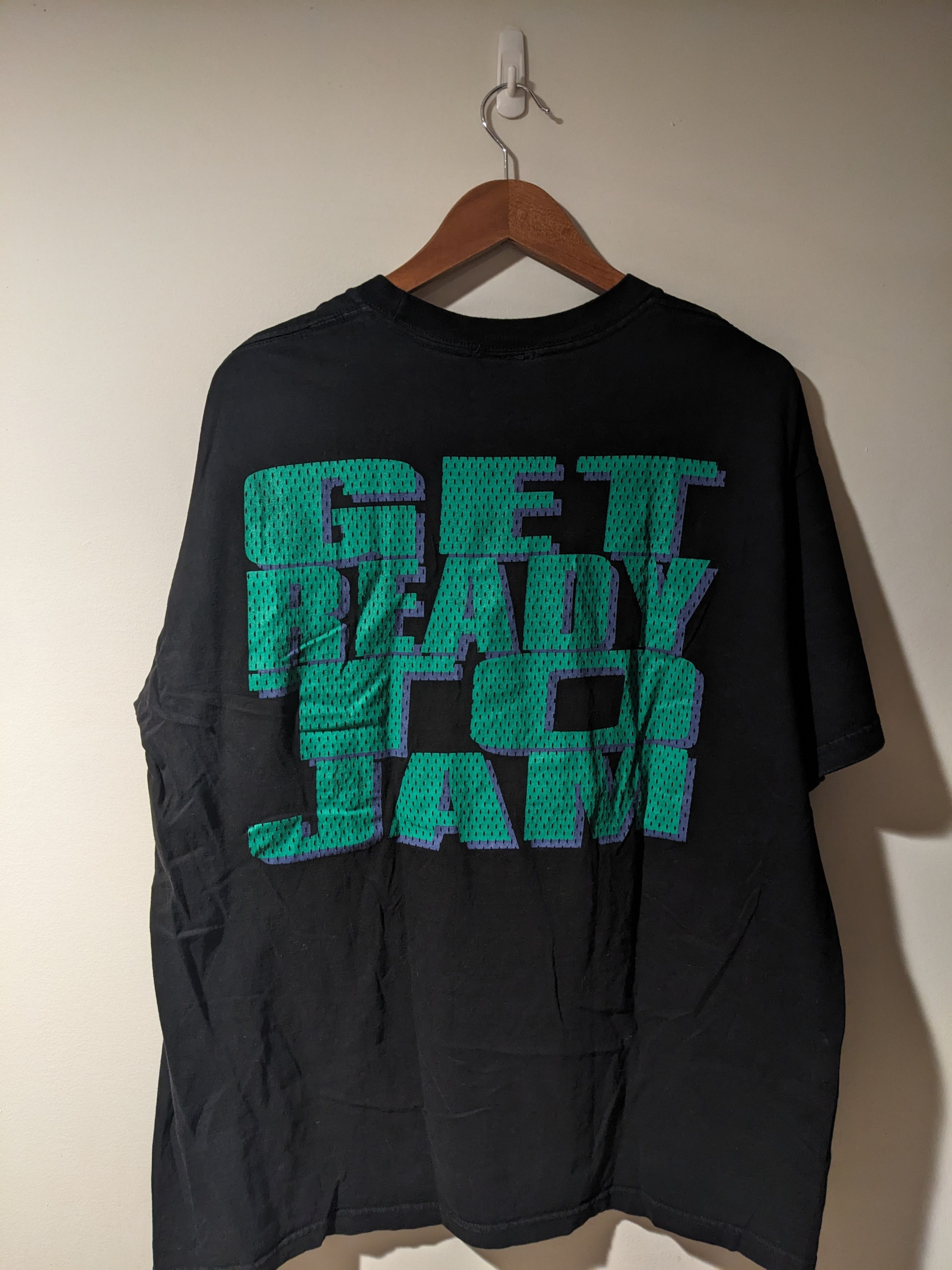 Vintage Vintage 1996 Space Jam Get Ready to Black X-Large T-Shirt Size US XL / EU 56 / 4 - 6 Thumbnail