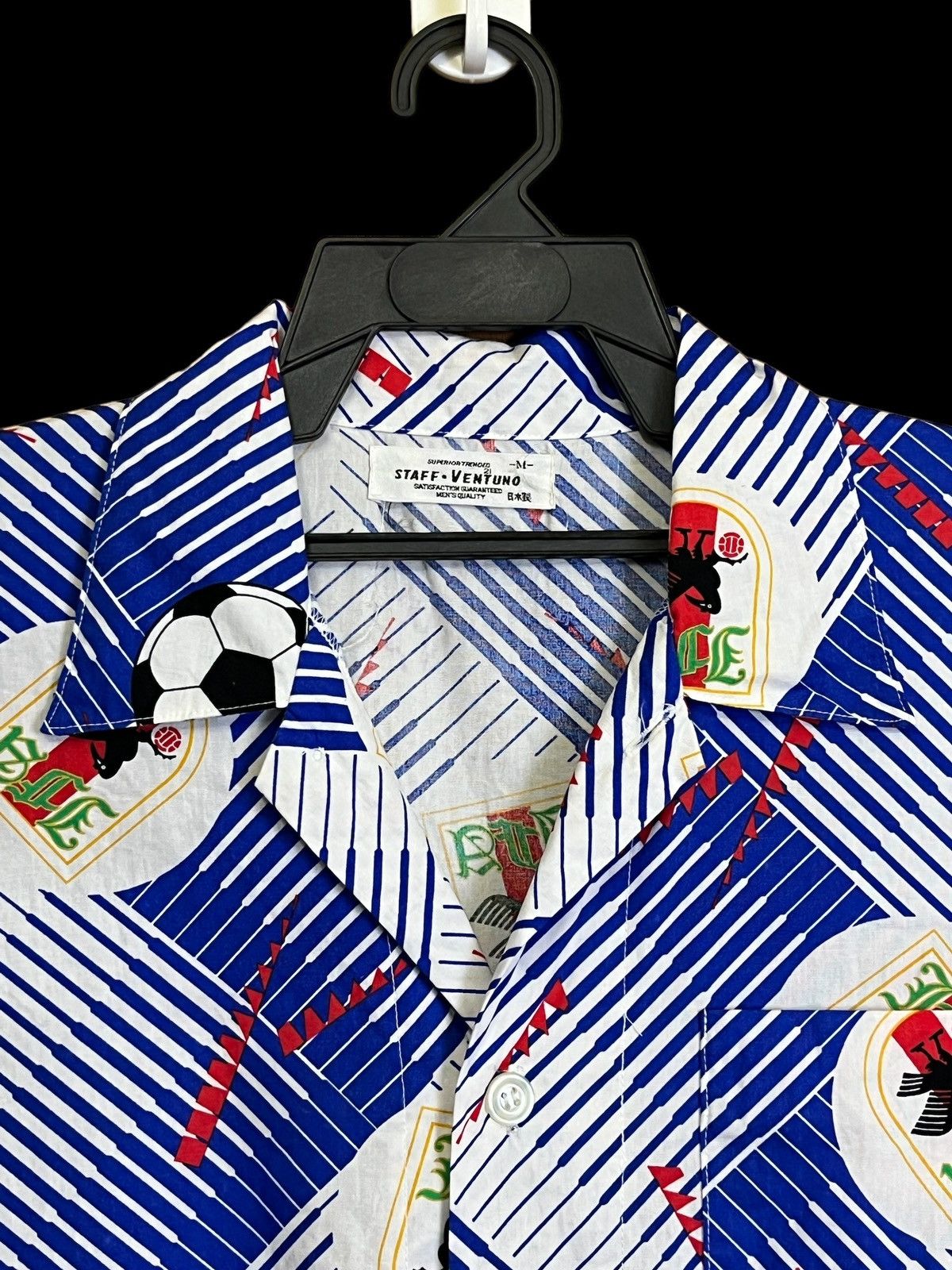 Sports Specialties VINTAGE JFA JAPAN NATIONAL TEAM FC 3/4 HAND BUTTON UPS SHIRT Size US L / EU 52-54 / 3 - 4 Thumbnail