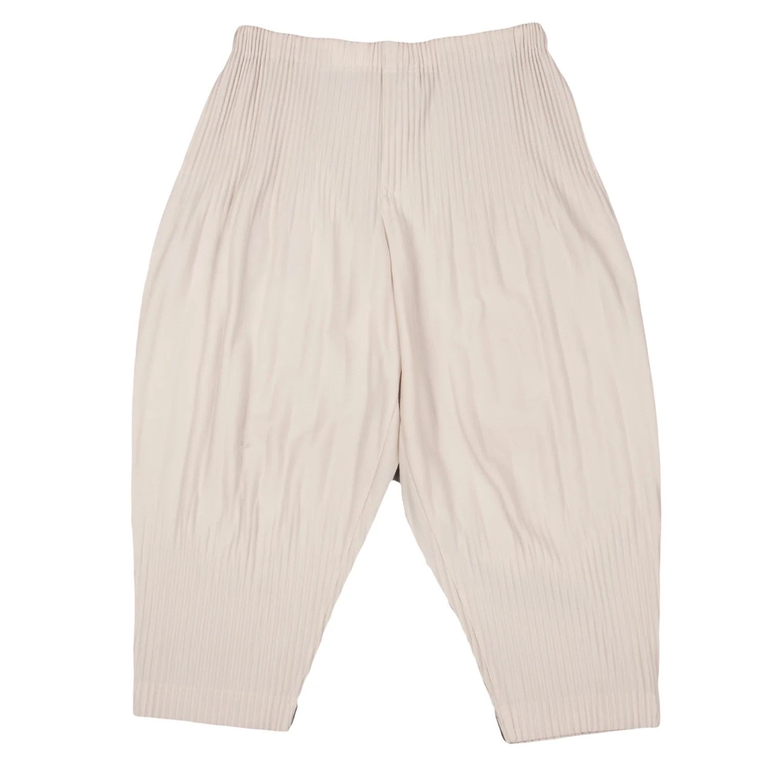 Issey Miyake Pleated Pants in Light Beige with Sheer Detailing Size US 34 / EU 50 - 1 Thumbnail