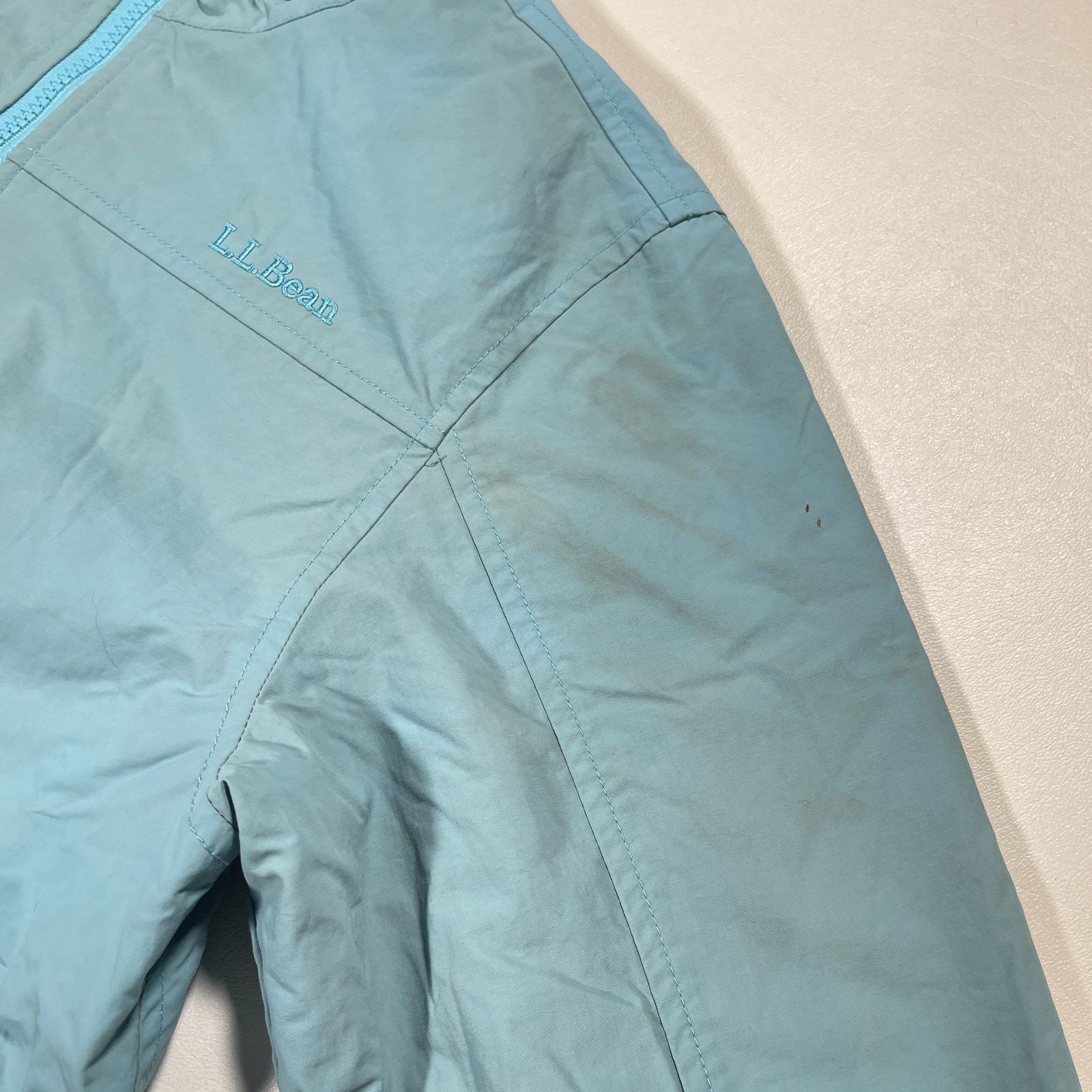 L.L. Bean LL Bean Blue Reversible Fleece Jacket Size Youth Medium Size M / US 6-8 / IT 42-44 - 3 Thumbnail