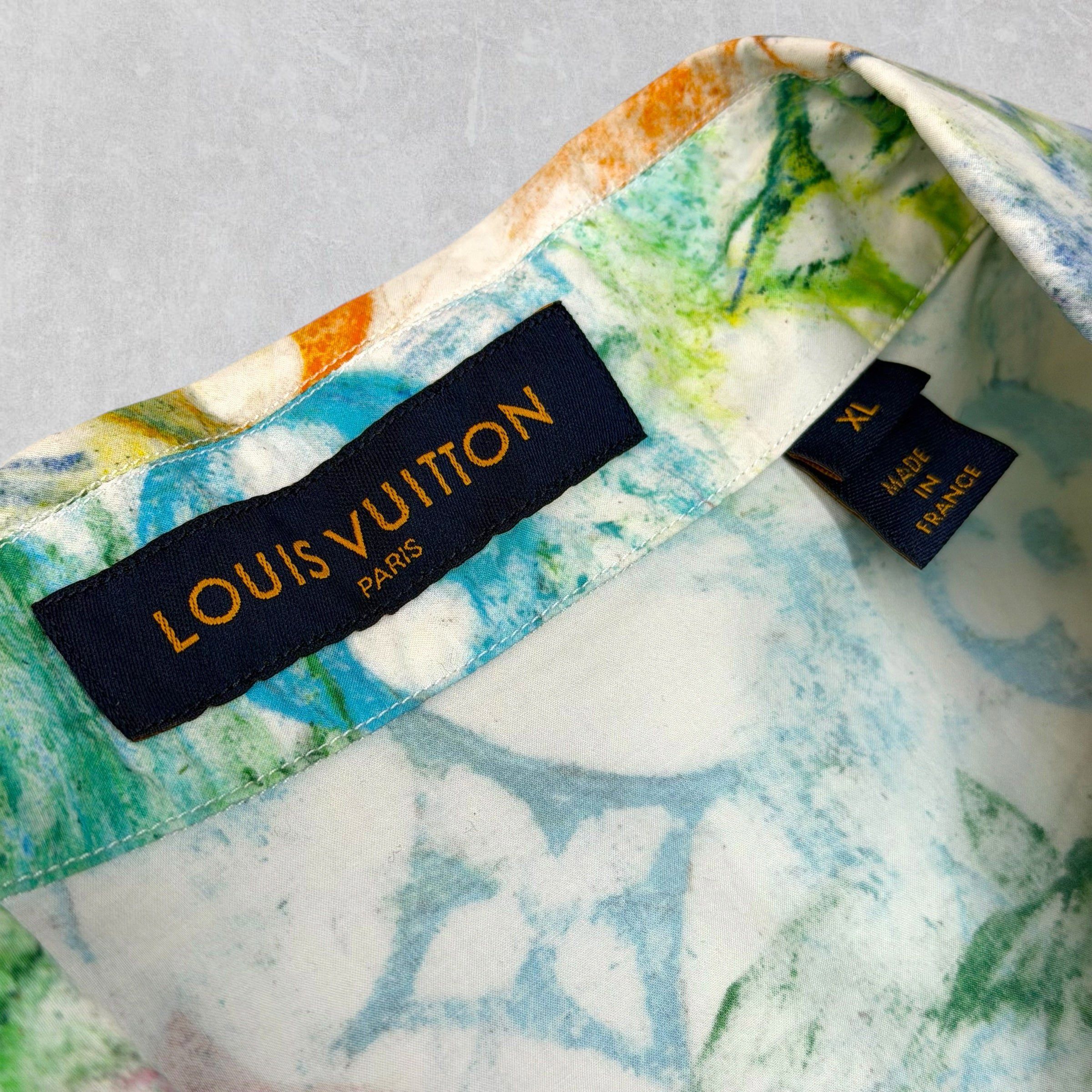 Louis Vuitton Louis Vuitton Multicolor Pastel Monogram Shirt XL Size US XL / EU 56 / 4 - 5 Thumbnail