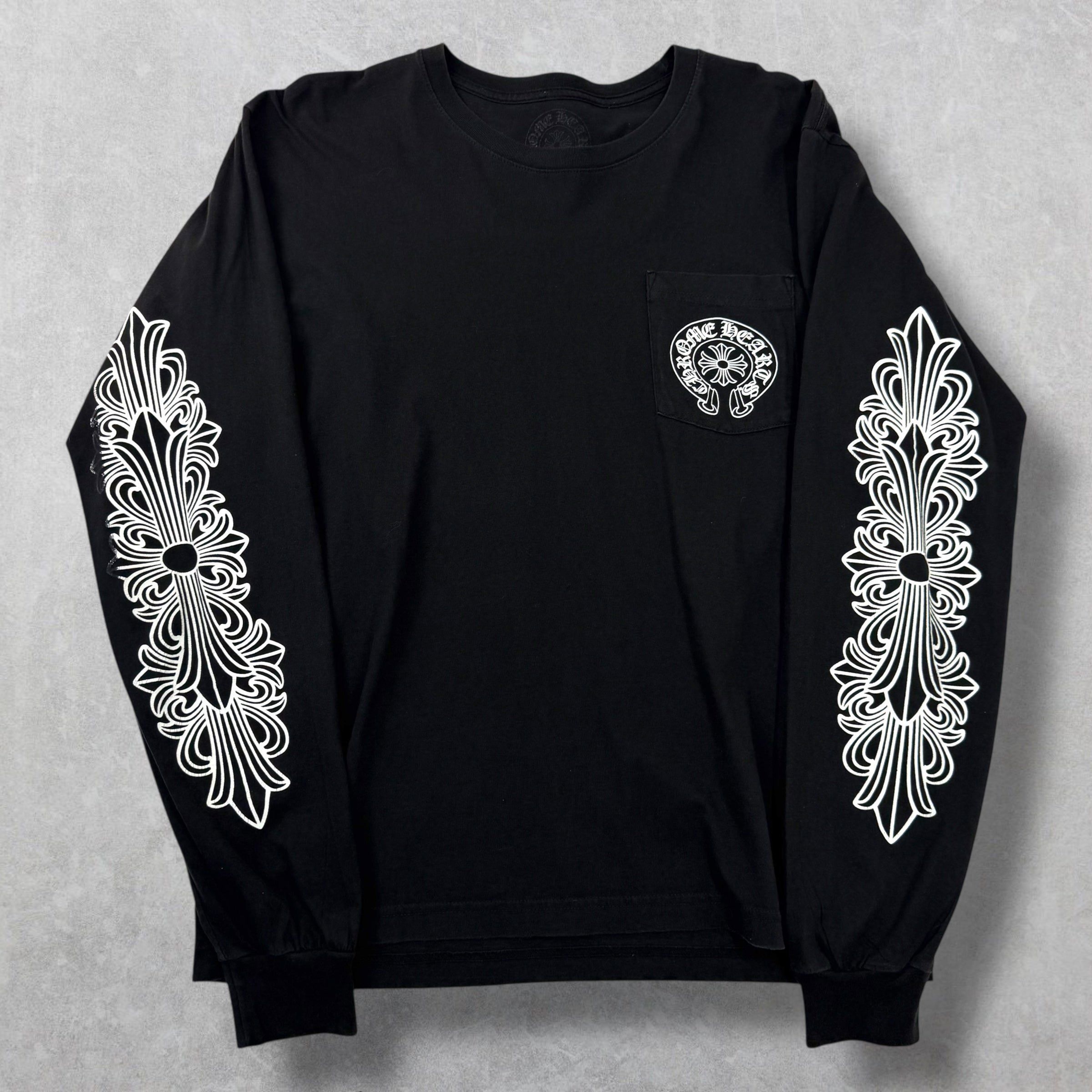 Chrome Hearts Chrome Hearts LV Horseshoe Floral L/S L Size US L / EU 52-54 / 3 - 2 Thumbnail