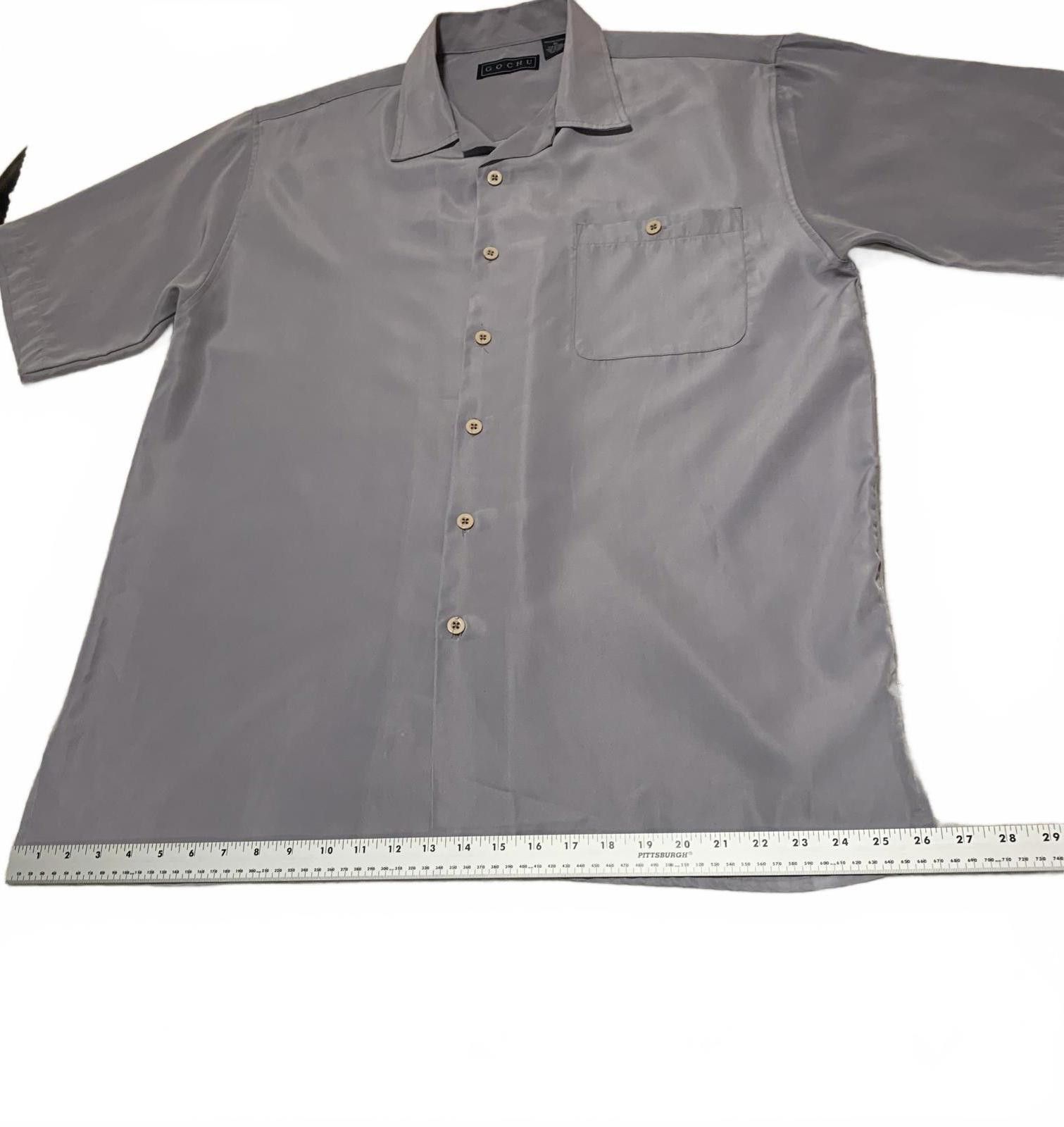 Other Vintage 90s Y2K GOCHU Men's XL Gray Short Sleeve Shirt Korea Size US XL / EU 56 / 4 - 5 Thumbnail
