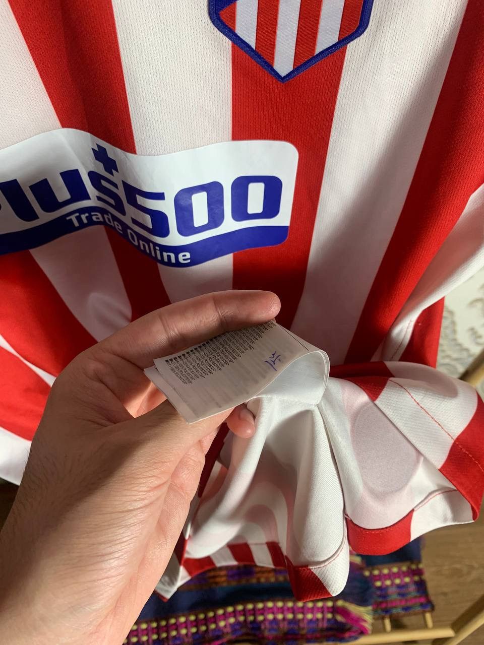 Nike VINTAGE NIKE FC ATLETICO MADRID SPAIN SOCCER JERSEY RETRO Size US L / EU 52-54 / 3 - 5 Thumbnail
