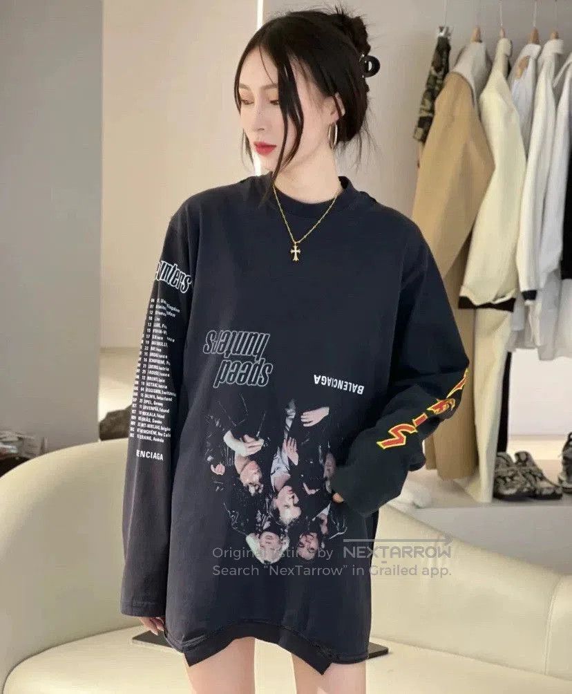 Balenciaga Balenciaga Black Inverted Logo Longsleeve. Size US XS / EU 42 / 0 - 4 Thumbnail