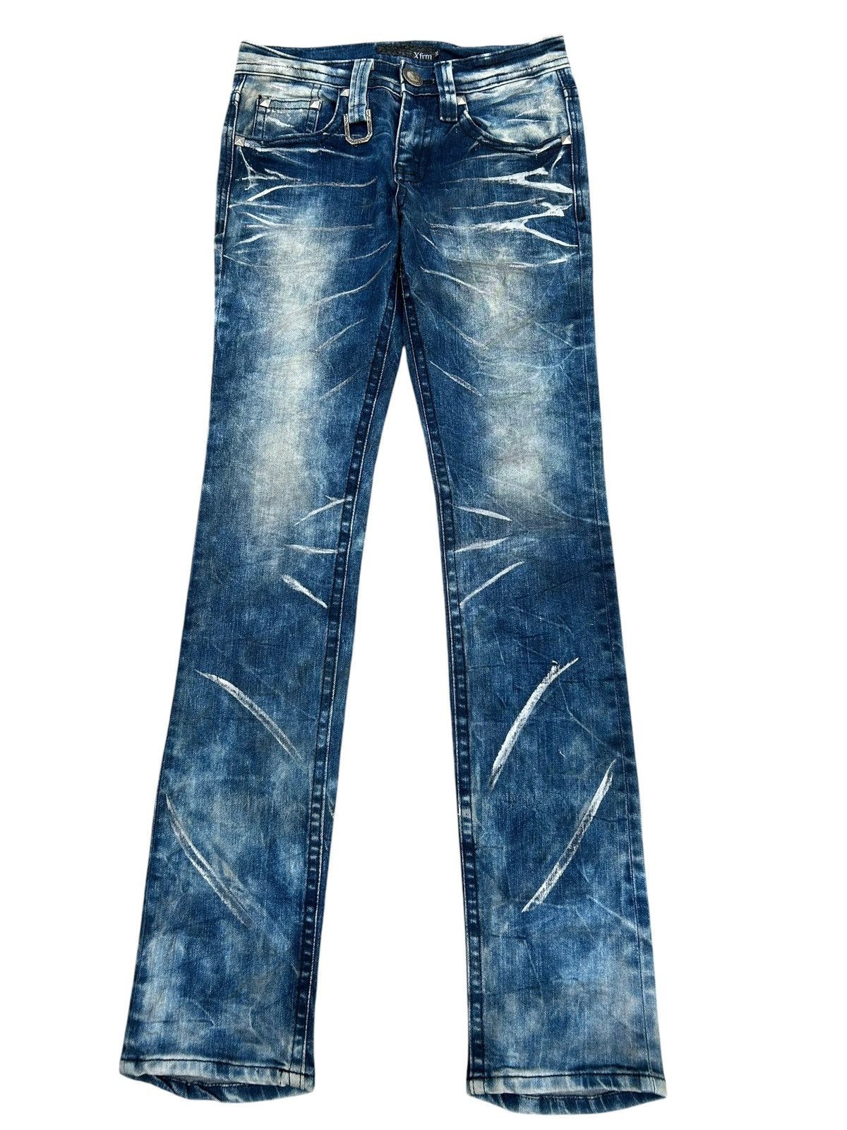 Kapital Xfrm Skull Punk Japanese Distressed Denim Jeans Size US 28 / EU 44 - 4 Thumbnail