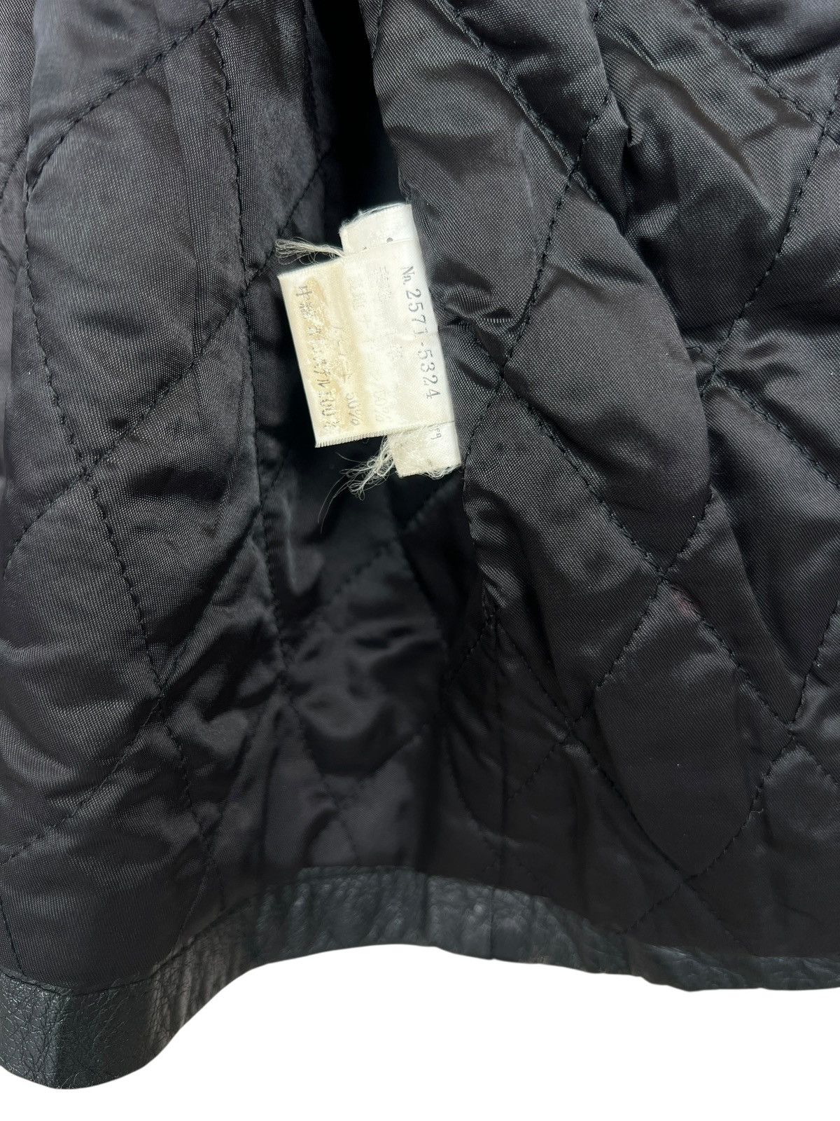 Vintage Seahop Company Black Long Coat Leather Jacket Size US L / EU 52-54 / 3 - 10 Thumbnail