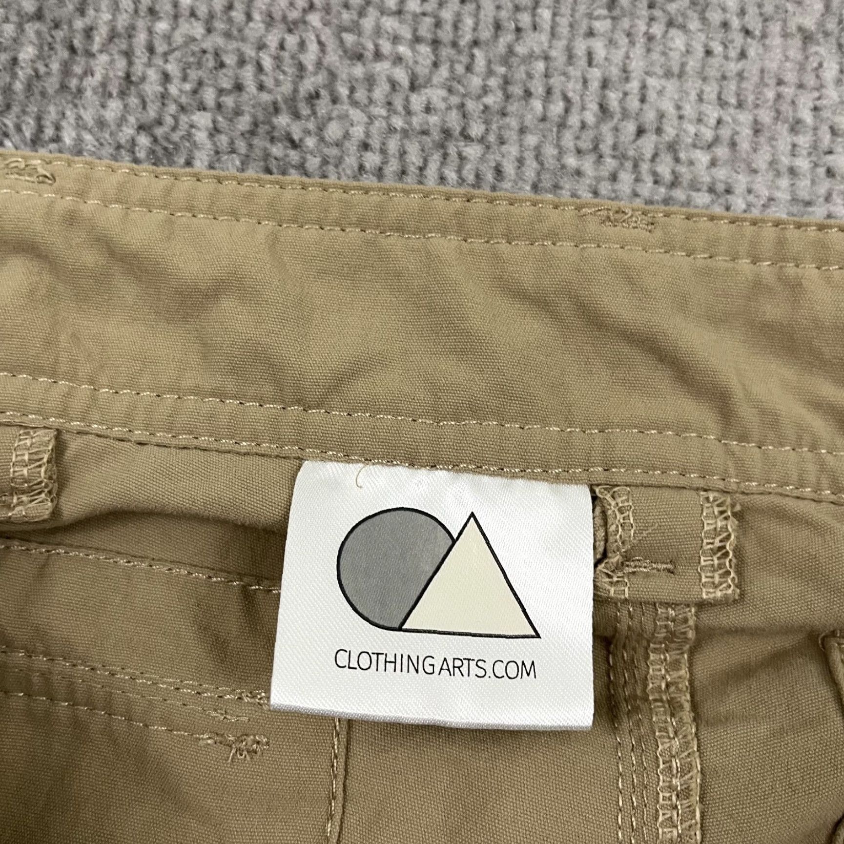 Vintage Clothing Arts P Cubed Pick Pocket Proof Pants Mens 36x32 Straight Nylon Khaki 5-Pocket Regular Size US 36 / EU 52 - 2 Thumbnail