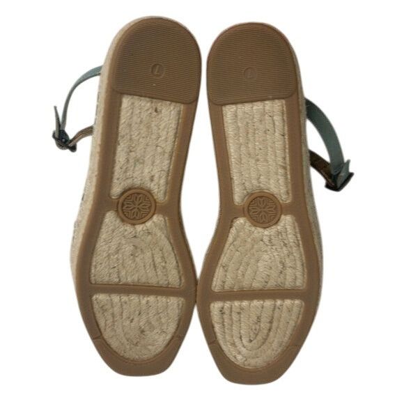 Other Cynthia Vincent Espadrille Platform Sandals Mint Green Suede Size US 7 / IT 37 - 5 Thumbnail