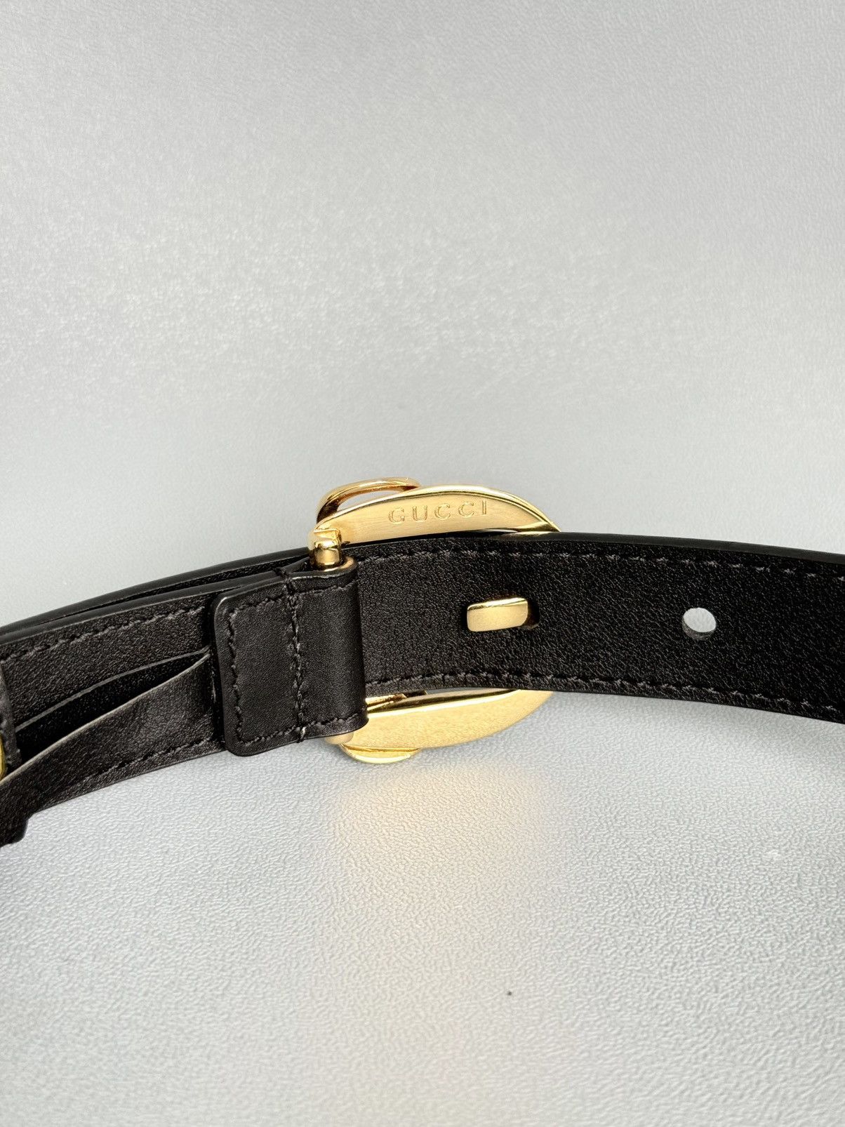 Gucci Gucci Horsebit Belt Calfskin Leather Gold Buckle Size ONE SIZE - 6 Thumbnail