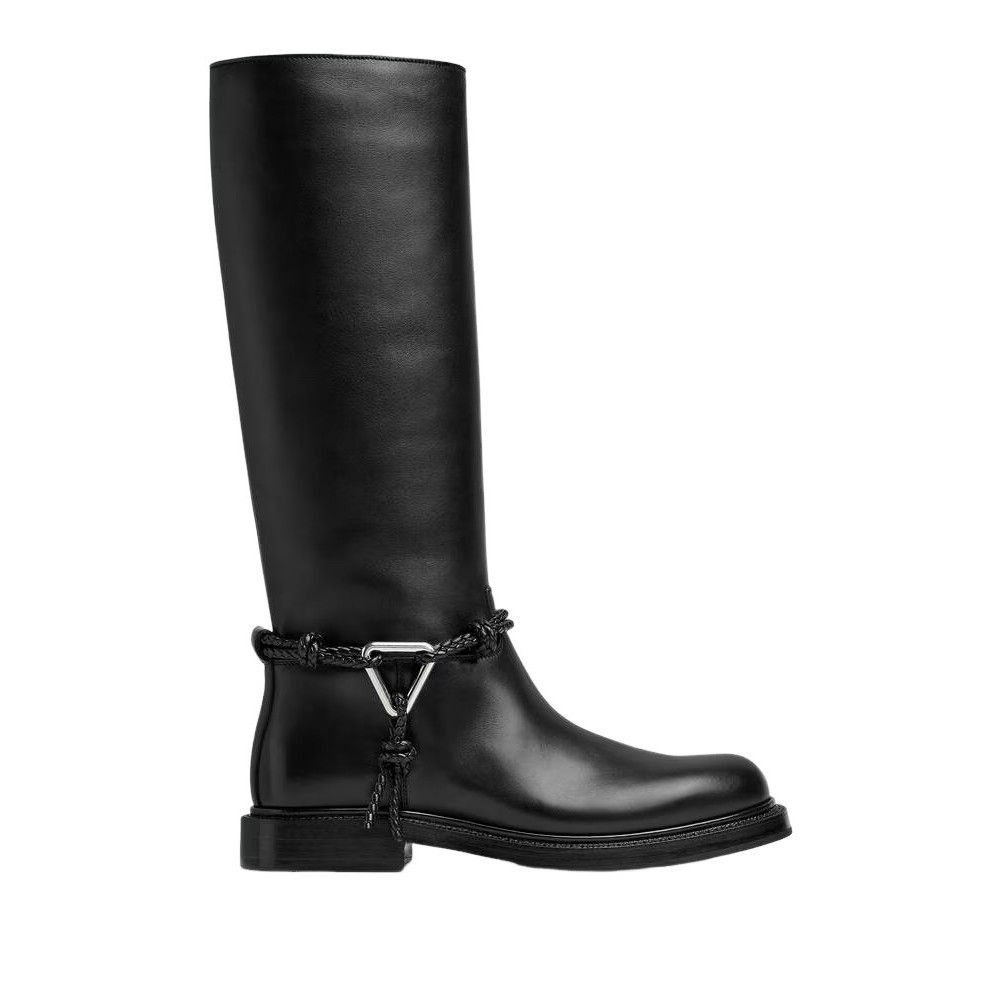 BOTTEGA VENETA James Boot $2150 Black Leather Boots New (Wom
