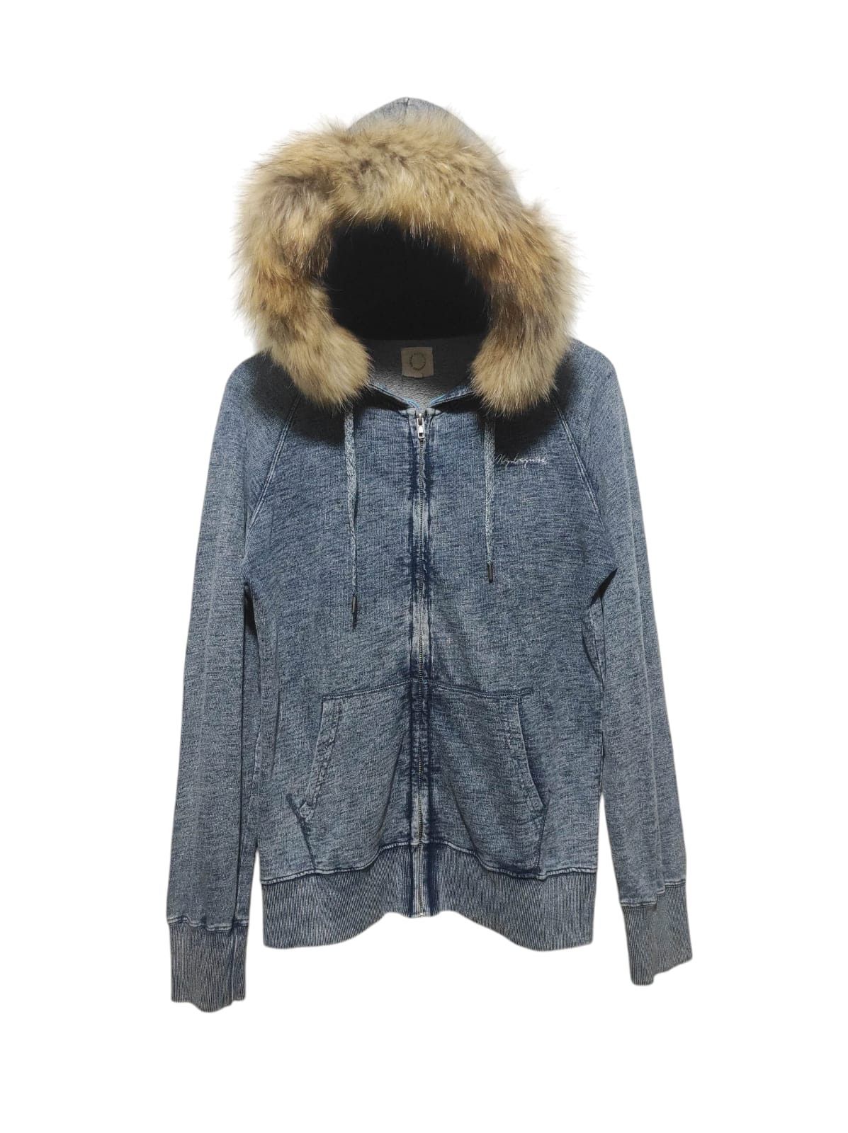 Hysteric Glamour R.Standy Wash Denim Zipper Fur Hoodie IfSixWasNine LGB style Size US M / EU 48-50 / 2 - 1 Thumbnail