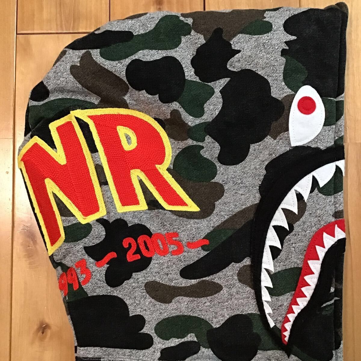 Bape 2015 BAPE Heather gray shark full zip hoodie a bathing ape Size US M / EU 48-50 / 2 - 4 Thumbnail