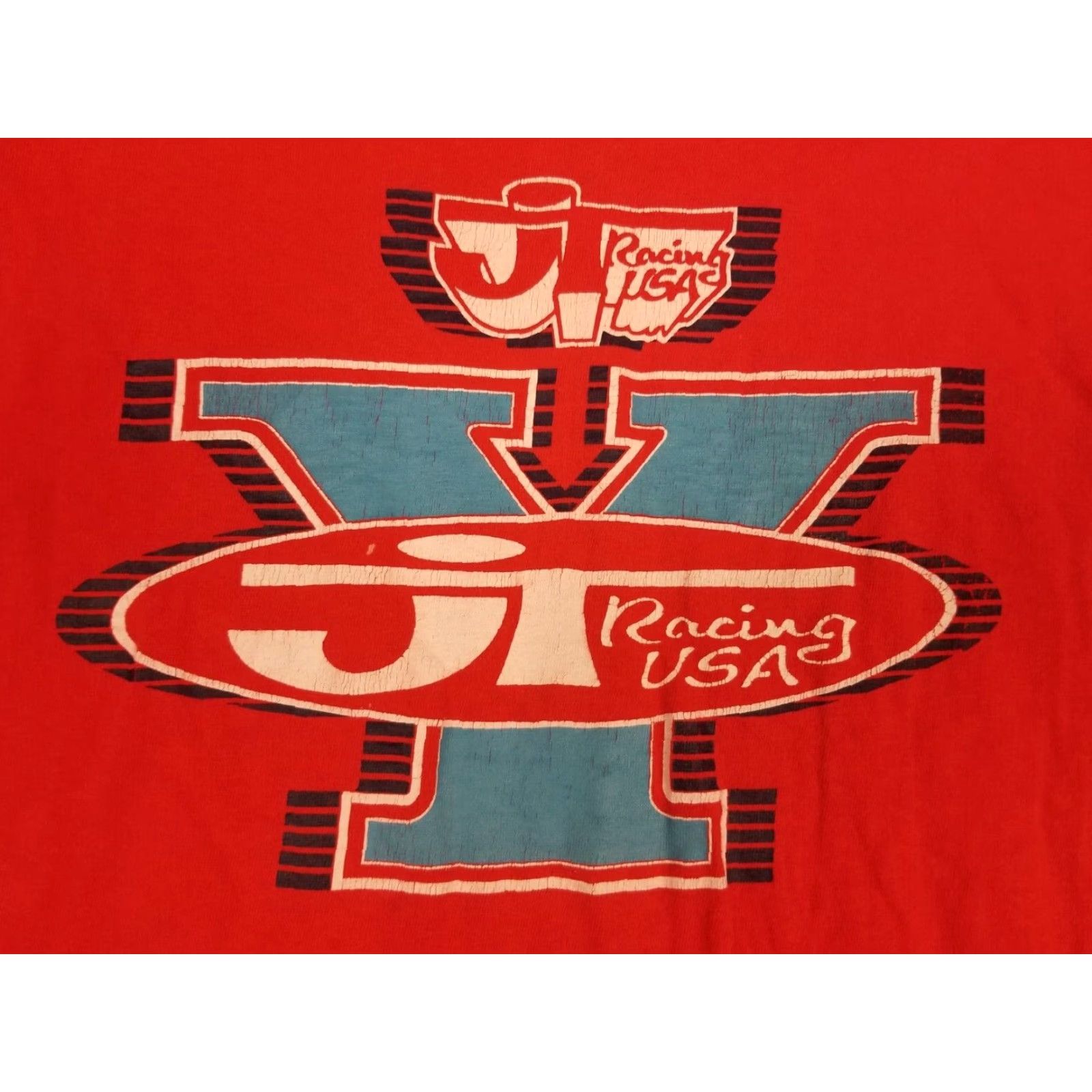 Vintage VINTAGE 80' MOTOCROSS JT RACING RED LONG SLEEVE T-SHIRT SZ MEDIUM Mens Shirt M Red Vintage Retro USA Size US M / EU 48-50 / 2 - 2 Thumbnail