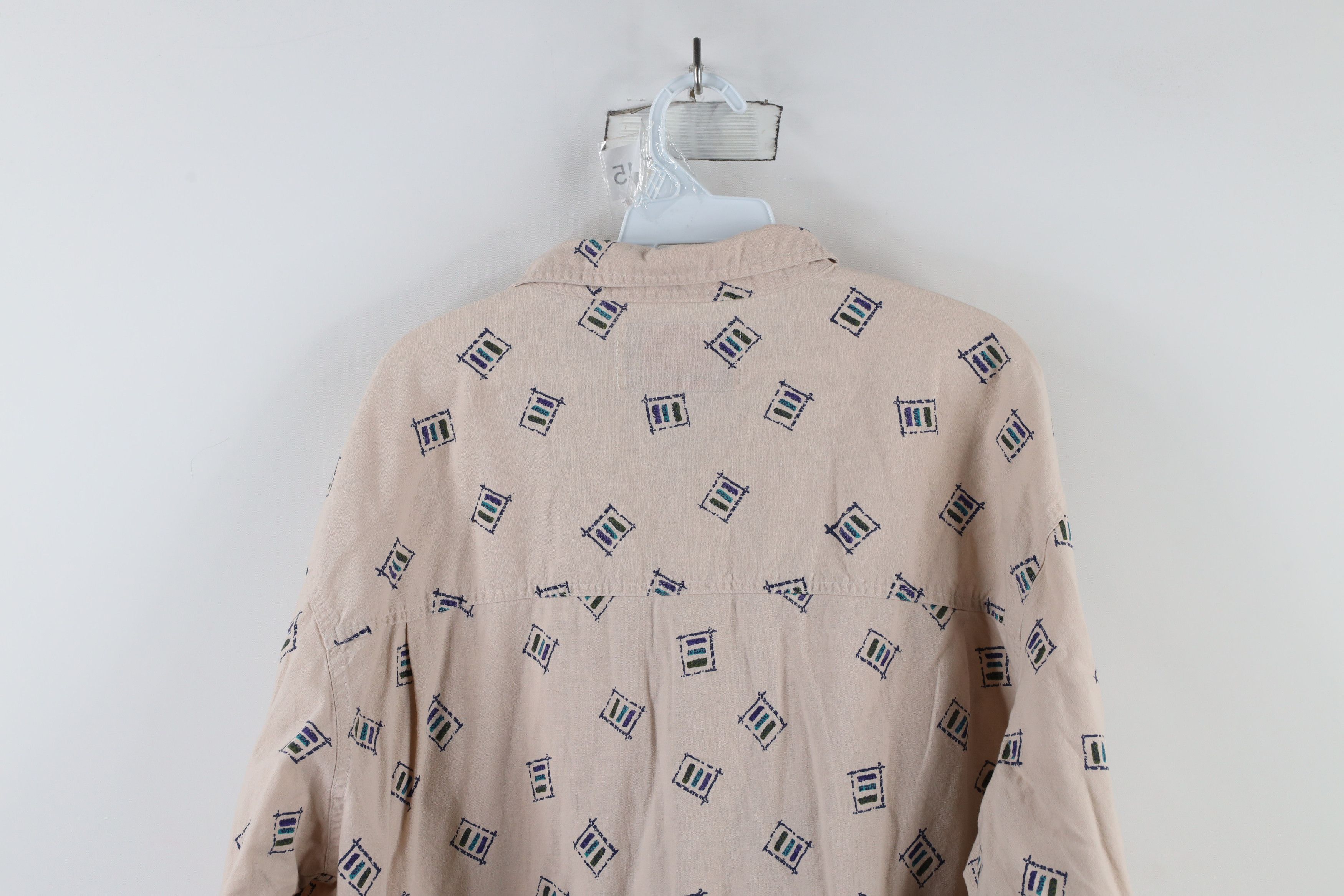 Levi's × Vintage Vintage 90s Levis Abstract Geometric Collared Button Shirt Size US XL / EU 56 / 4 - 11 Thumbnail