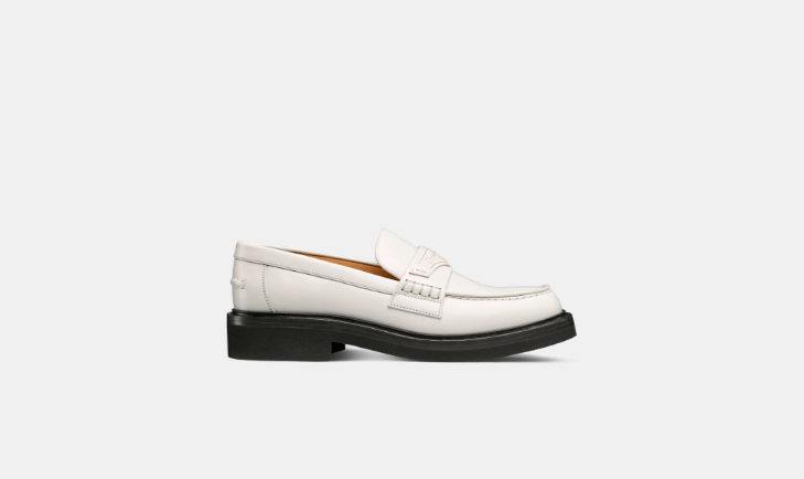 O1w1db10726 Kdb759 Boy Loafers In White, Women's