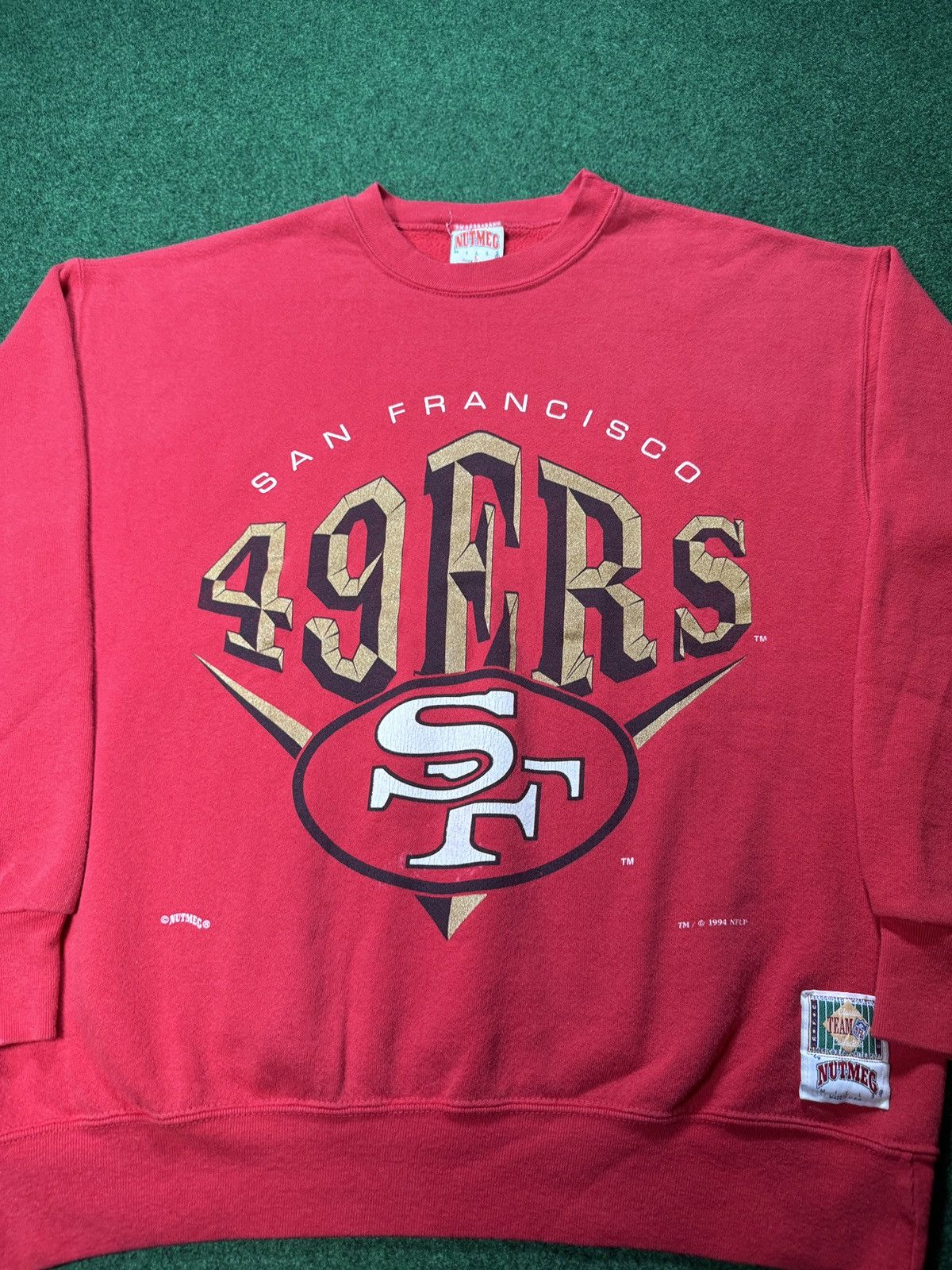 NFL × Nutmeg × Vintage Vintage 90s San Francisco 49ers Nutmeg Mills Sweatshirt Size US L / EU 52-54 / 3 - 2 Thumbnail