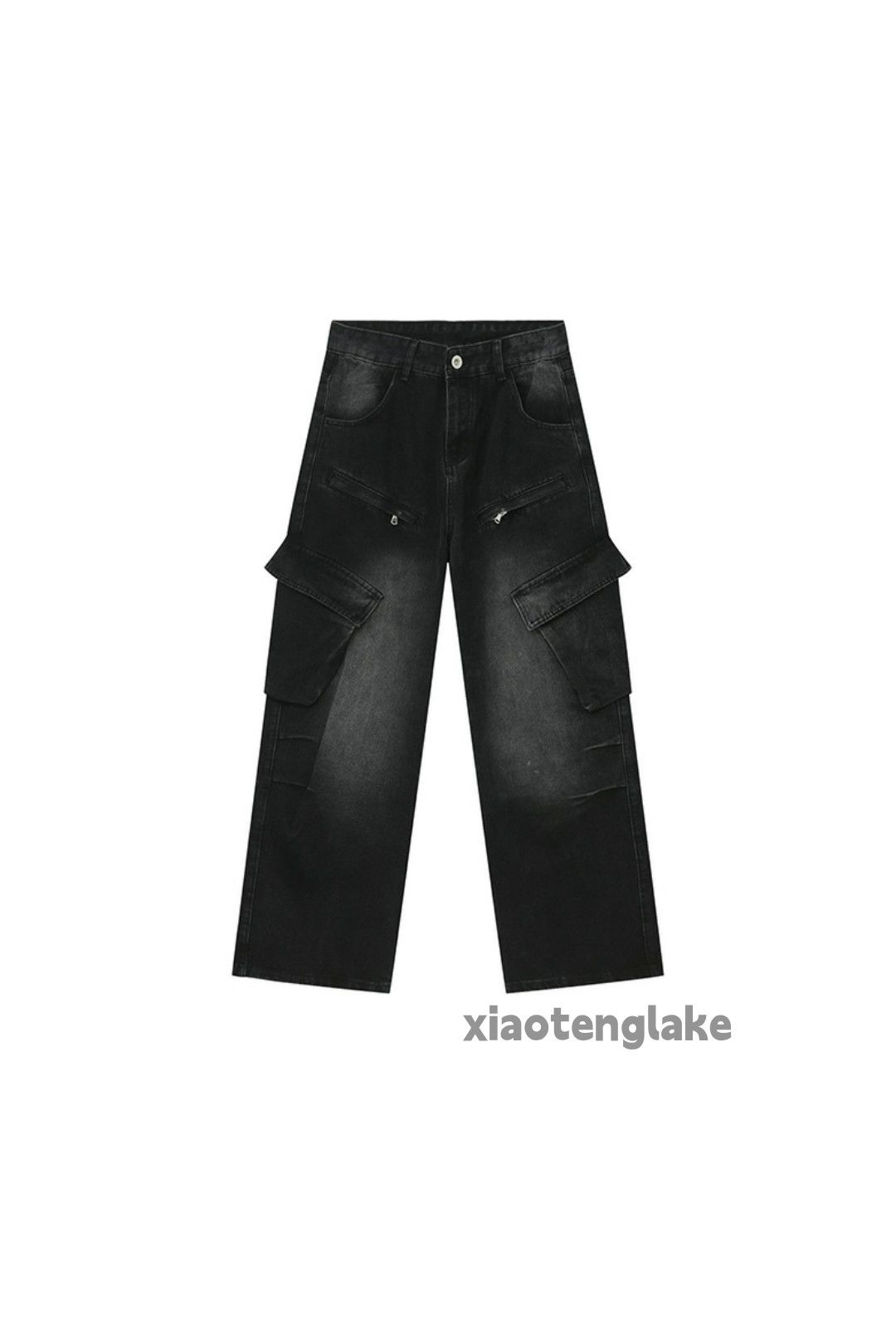 Jean × Vintage washed faded zipper utility military baggy cargo jeans Size US 30 / EU 46 - 5 Thumbnail
