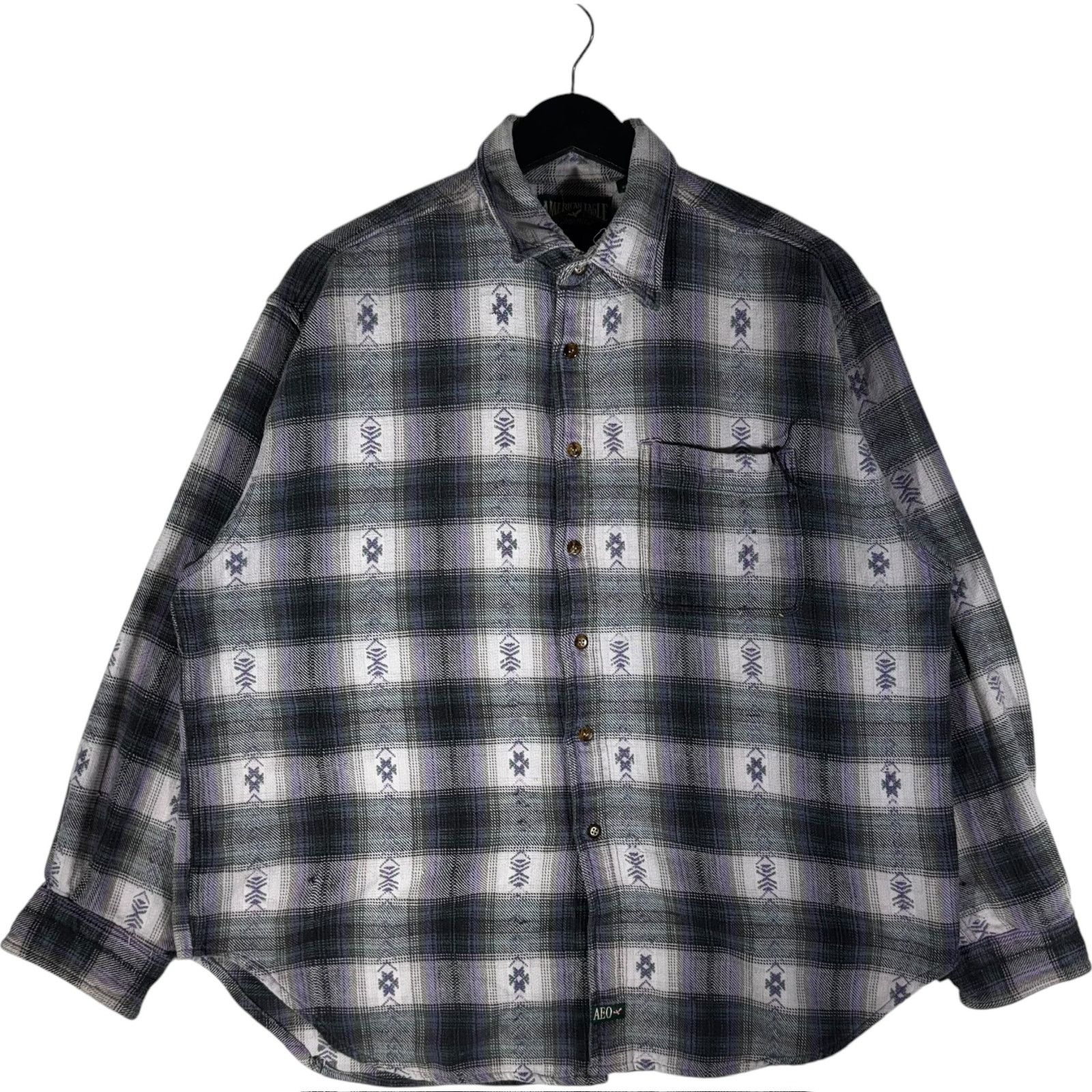 American Eagle Outfitters Vintage American Eagle Plaid Long Sleeve Flannel Size US XL / EU 56 / 4 - 1 Thumbnail