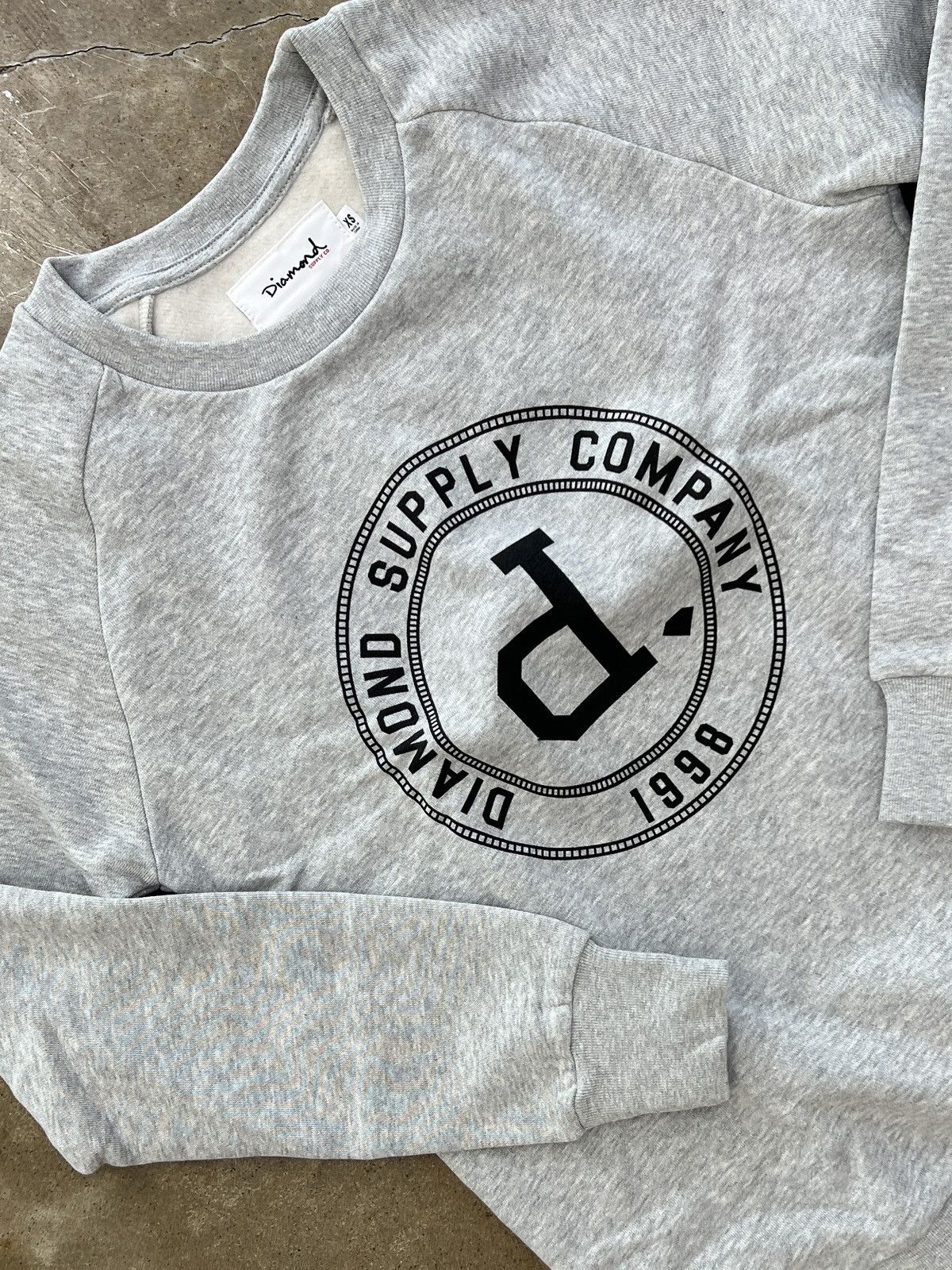 Diamond Supply Co. Diamond Supply College Seal Jrs Crewneck Grey XS Size US XS / EU 42 / 0 - 1 Thumbnail