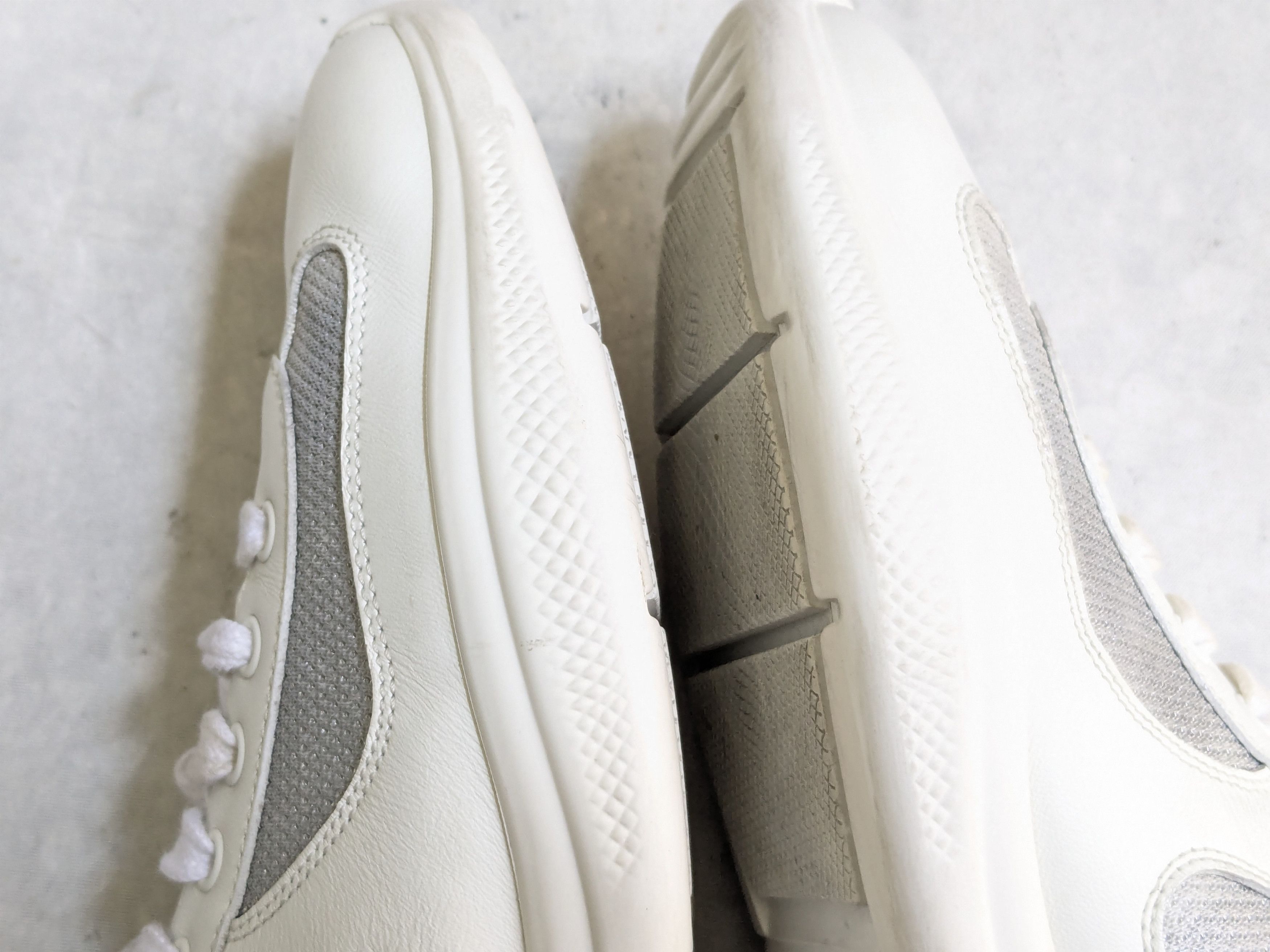 Prada Prada America's Cup Sneakers White 10 Silver Red Low Size US 10 / EU 43 - 6 Thumbnail