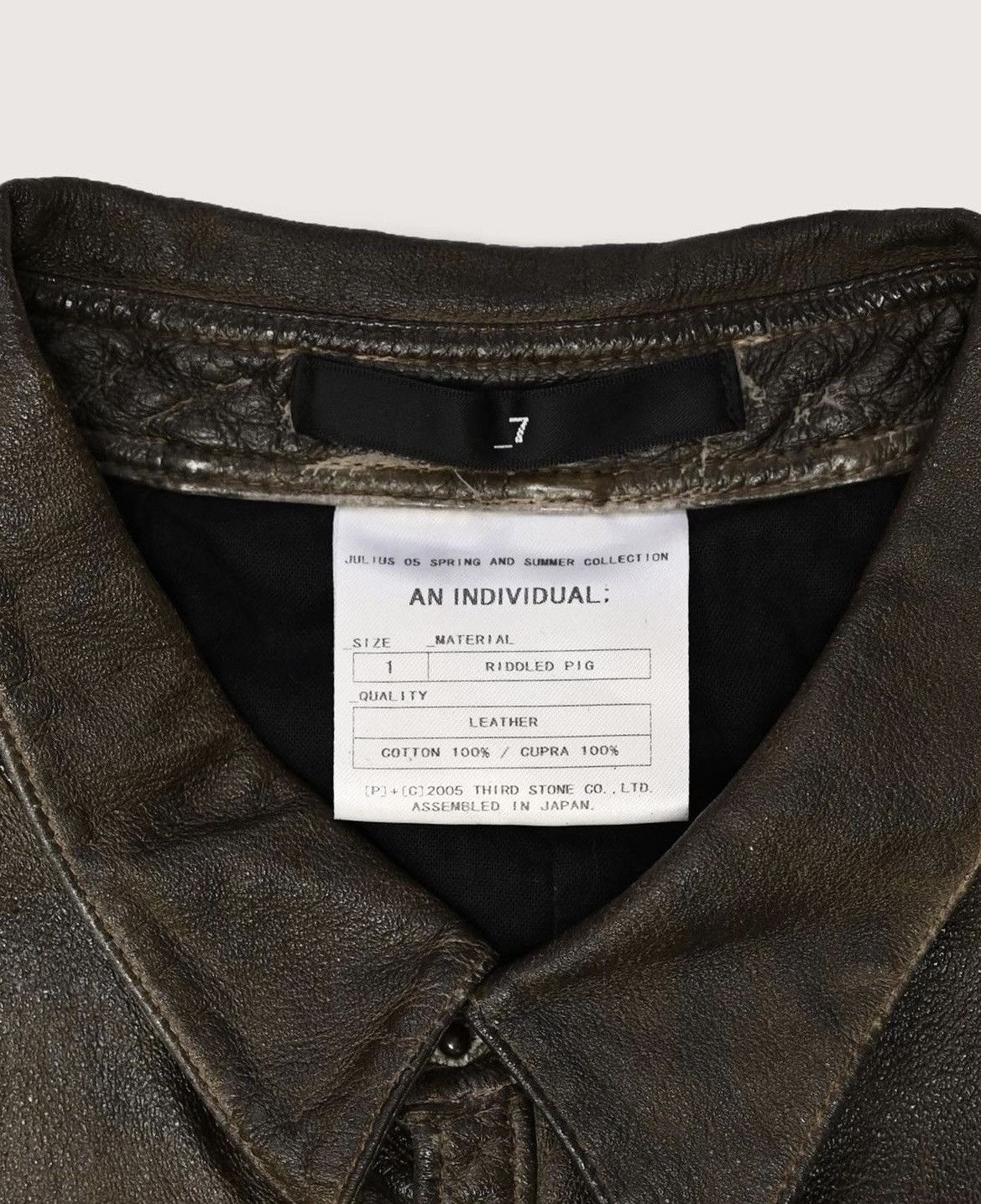 Japanese Brand × Julius SS05 Riddled Pig Leather Sleeveless Shirt Size US M / EU 48-50 / 2 - 2 Thumbnail