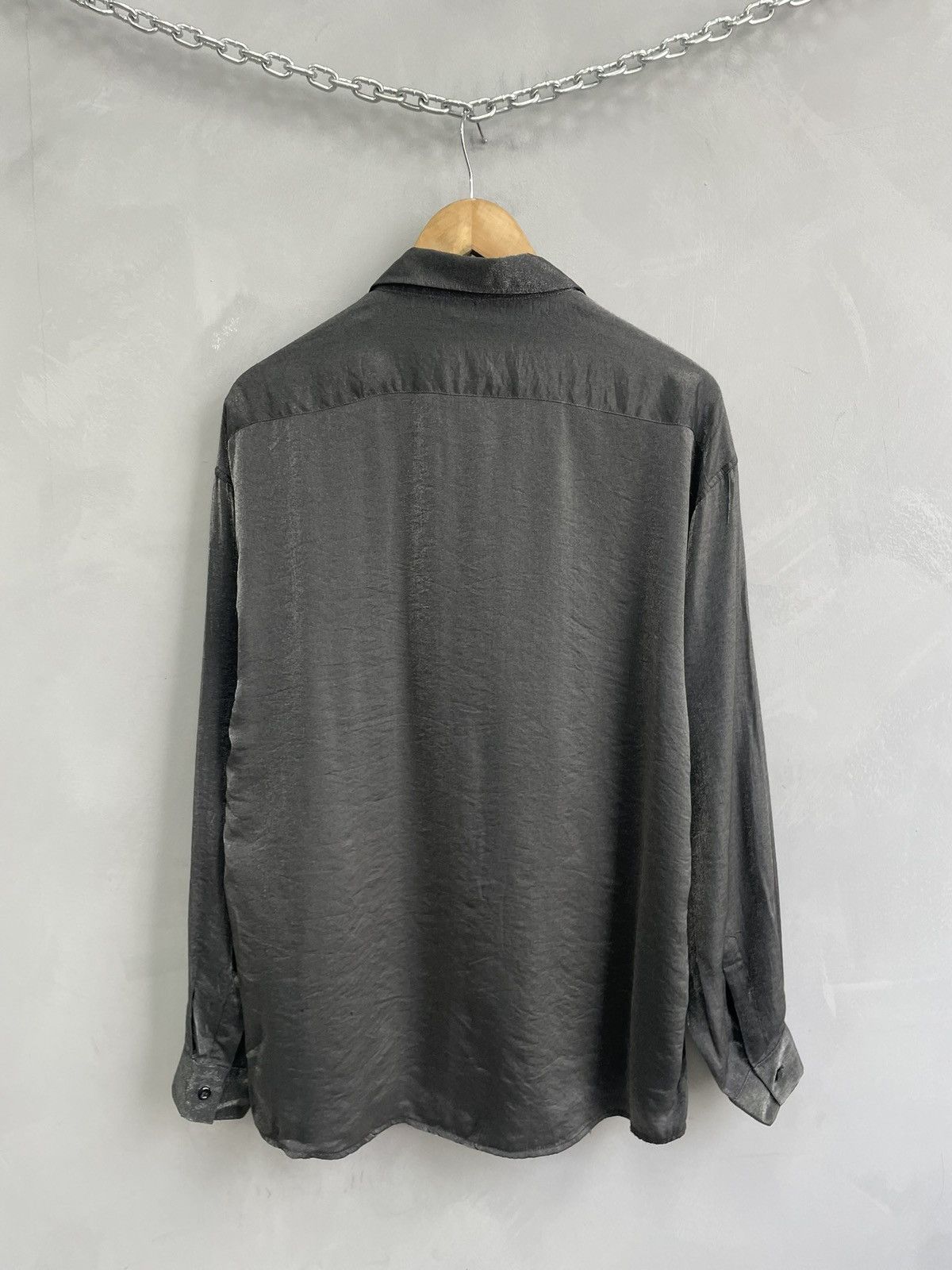 Japanese Brand Rare metallic boxy oversized JPG style shirt button up y2k Size US L / EU 52-54 / 3 - 10 Thumbnail