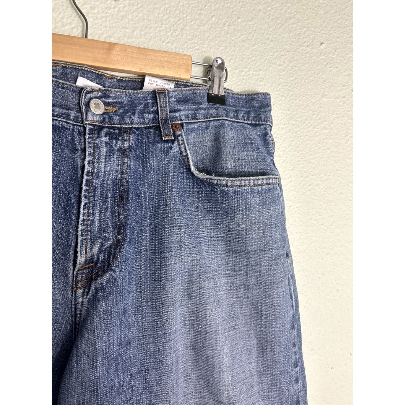 Lucky Brand VINTAGE Lucky Brand Jeans Men Regular 34x31 Blue Medium Wash Straight USA Size US 34 / EU 50 - 5 Thumbnail