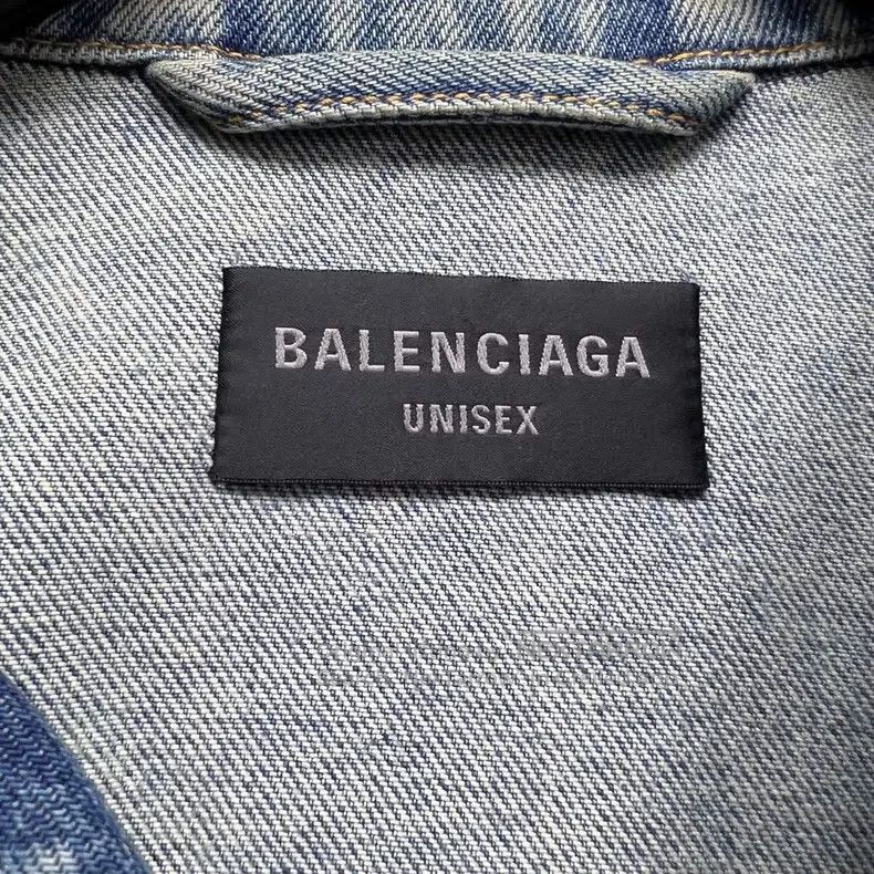 Balenciaga Balenciaga Diagonal Full Print Bullet Logo Denim Jacket Size US XS / EU 42 / 0 - 3 Thumbnail