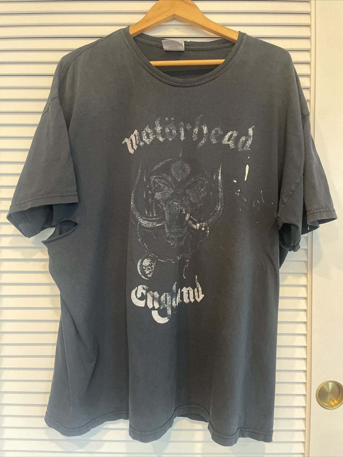 image of Band Tees x Vintage Motorhead Shirt Men’S 2Xl Everything Louder in Black, Men's