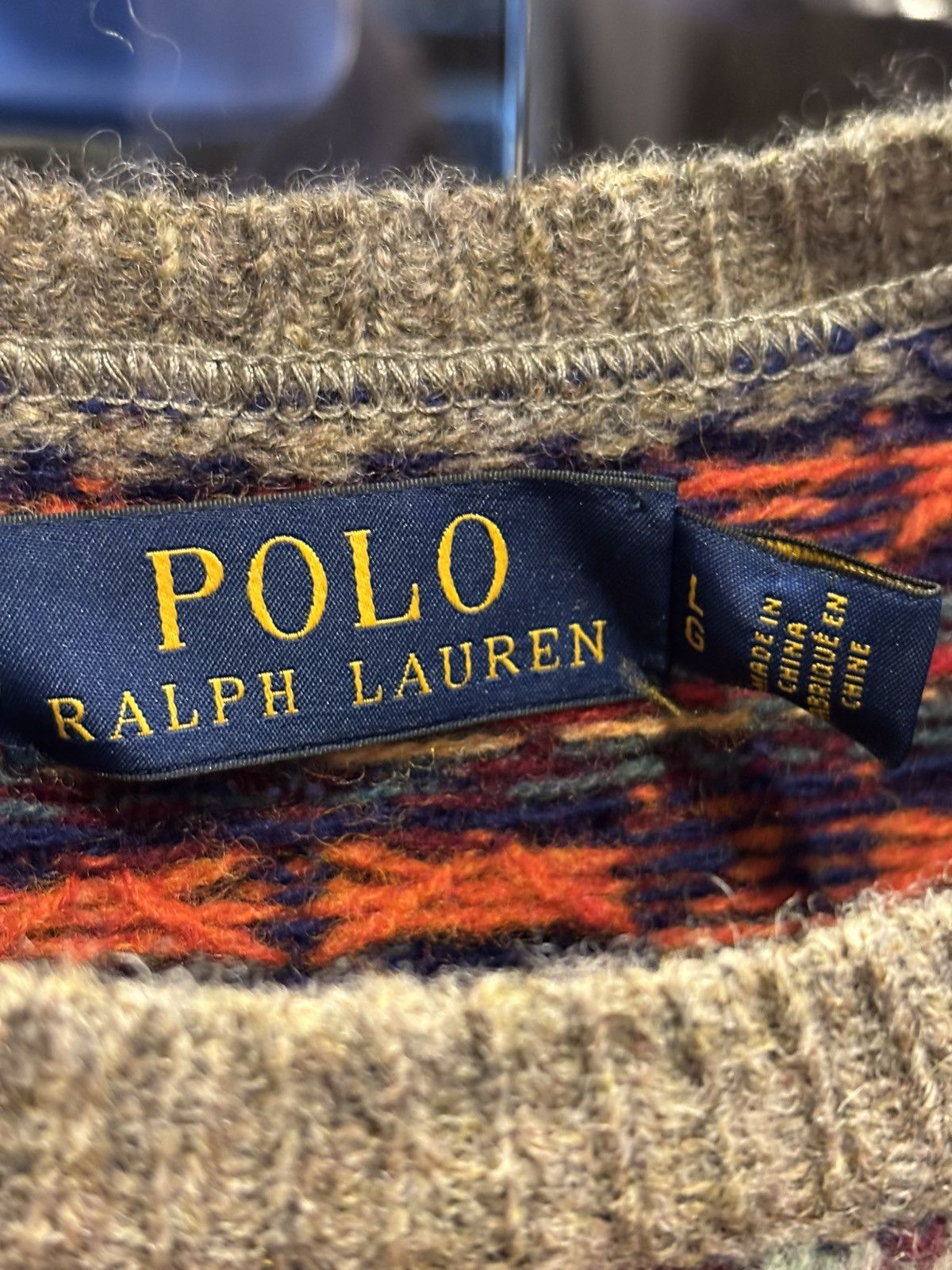 Polo Ralph Lauren Polo Ralph Lauren Singing in the Rain Knit Sweater Size US L / EU 52-54 / 3 - 5 Thumbnail