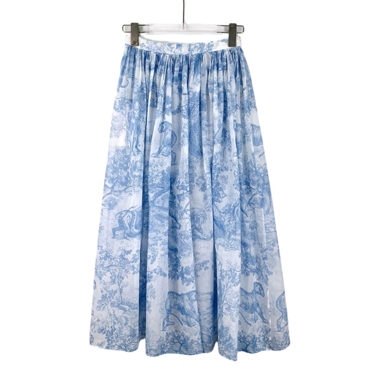 Dior Dior Light Blue Jungle Animal Printed Casual Skirt K26WX Size 24" / US 00 / IT 34 - 2 Thumbnail