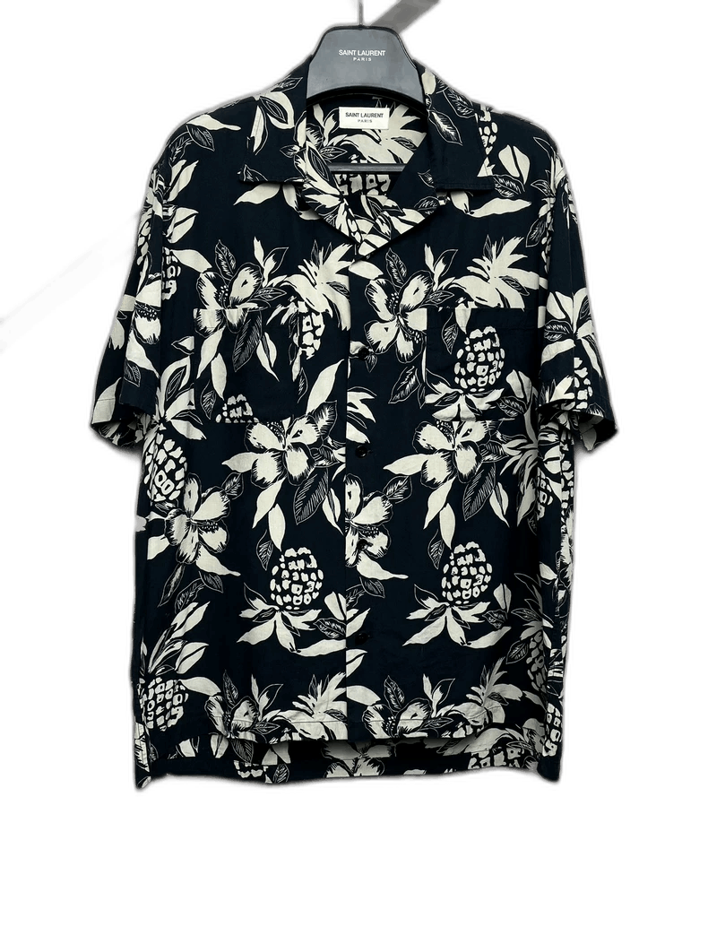 Saint Laurent Paris Saint Laurent Hawaiian Shirt with Pineapple Print-2507 Size US M / EU 48-50 / 2 - 7 Thumbnail