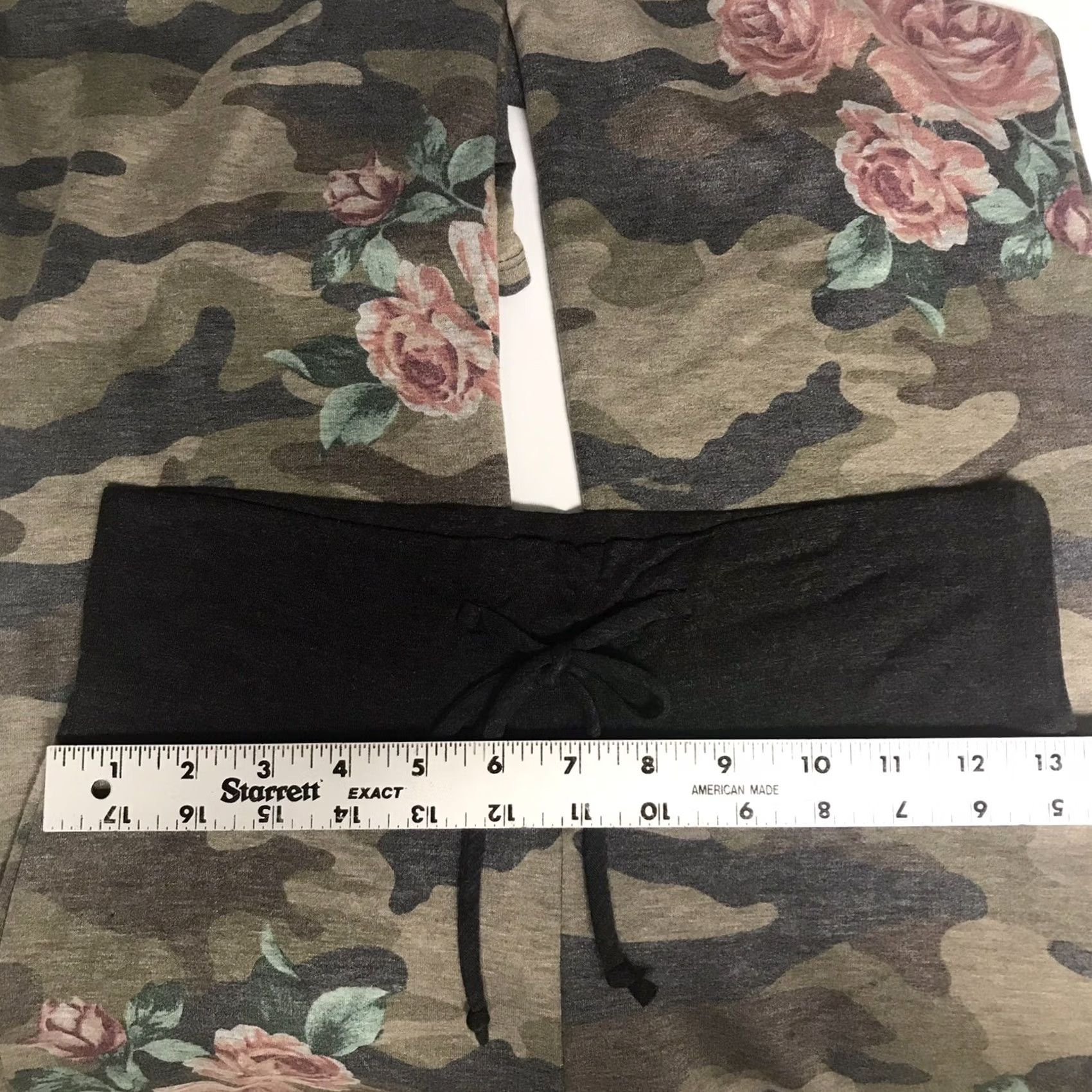 Vintage VINTAGE J Mode USA Women Army Camouflage Floral Roses Stretch High-Waist Pull On Casual Pants M Size 32" / US 10 / IT 46 - 5 Thumbnail