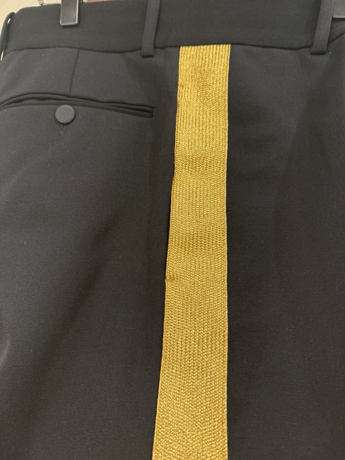Alexander McQueen wool pants with gold stripes size48 Size US 31 - 7 Thumbnail