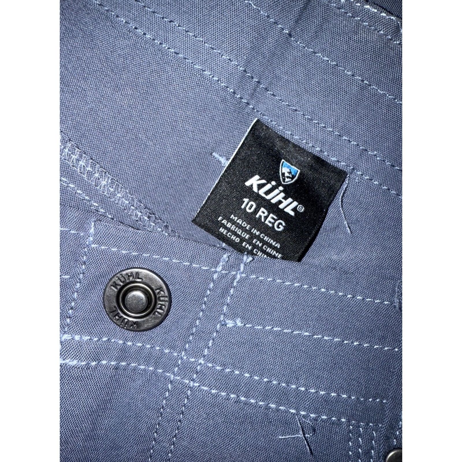 Vintage Kuhl Pants Womens 10 Blue Nylon Hiking Pocket Regular Inseam 31.5in Casual Travel Summer Fall Spring Sportswear Size 32" / US 10 / IT 46 - 2 Thumbnail