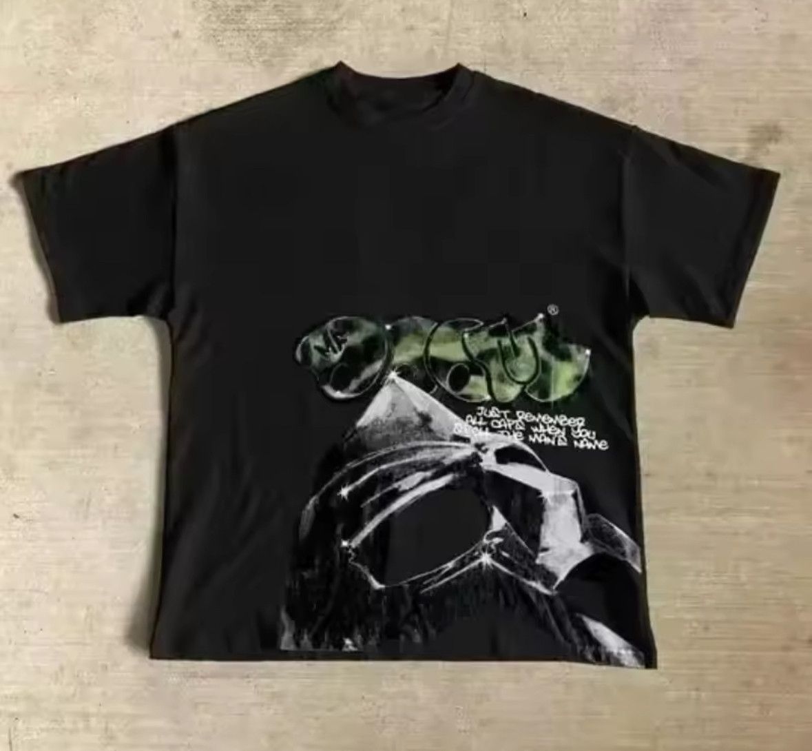 Other Y2K Streetwear Anime Cartoon Doom Print Black T-Shirt Size US M / EU 48-50 / 2 - 1 Thumbnail