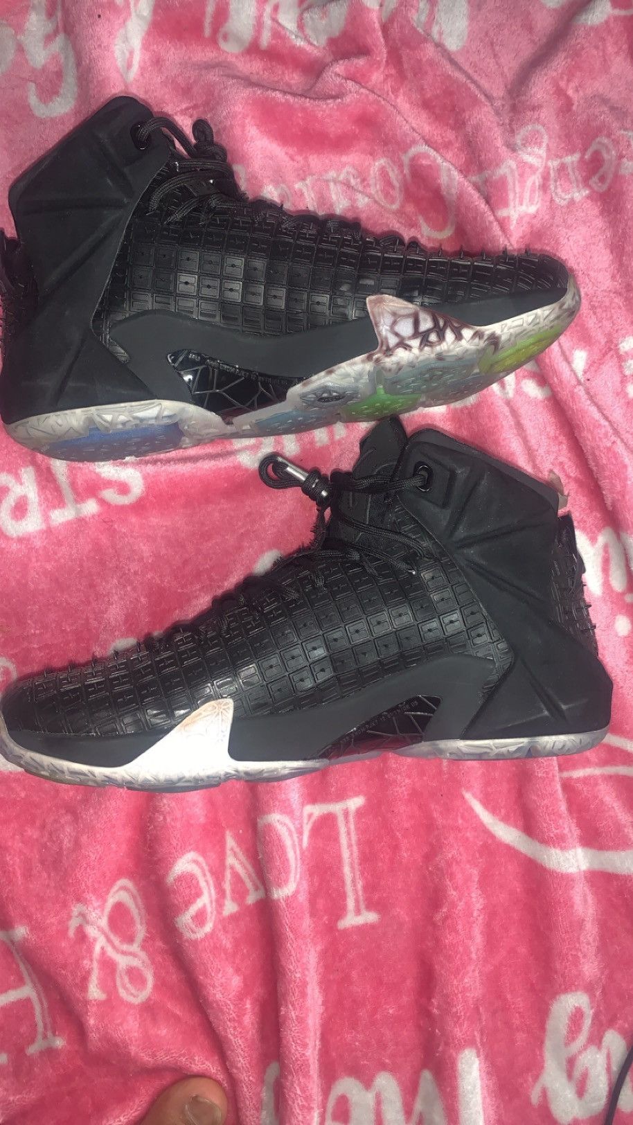 Nike Lebron XII 12 EXT Rubber City Black Size US 10.5 / EU 43-44 - 3 Thumbnail